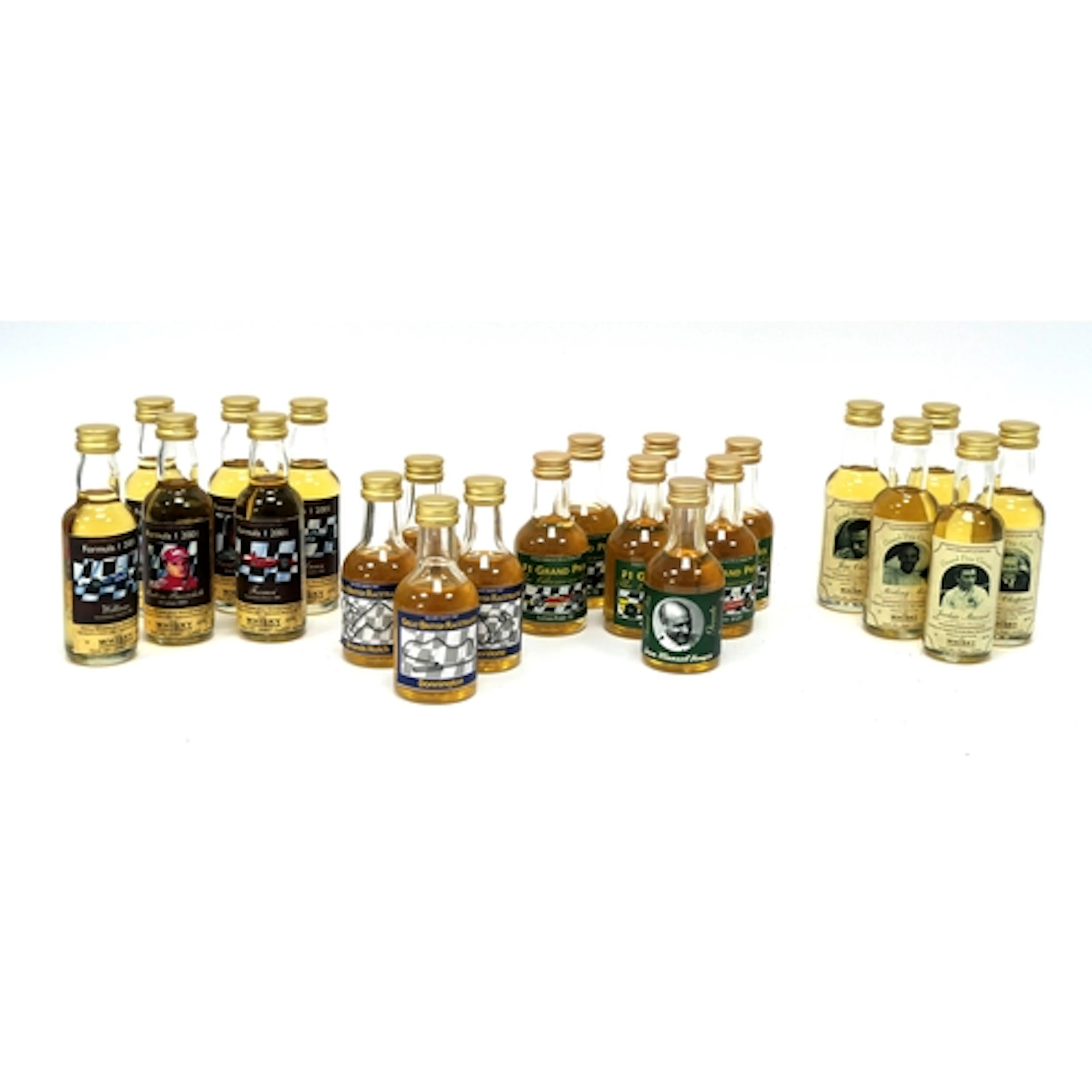Whisky - A Collection of 22 Whisky Miniatures, motorsport th...