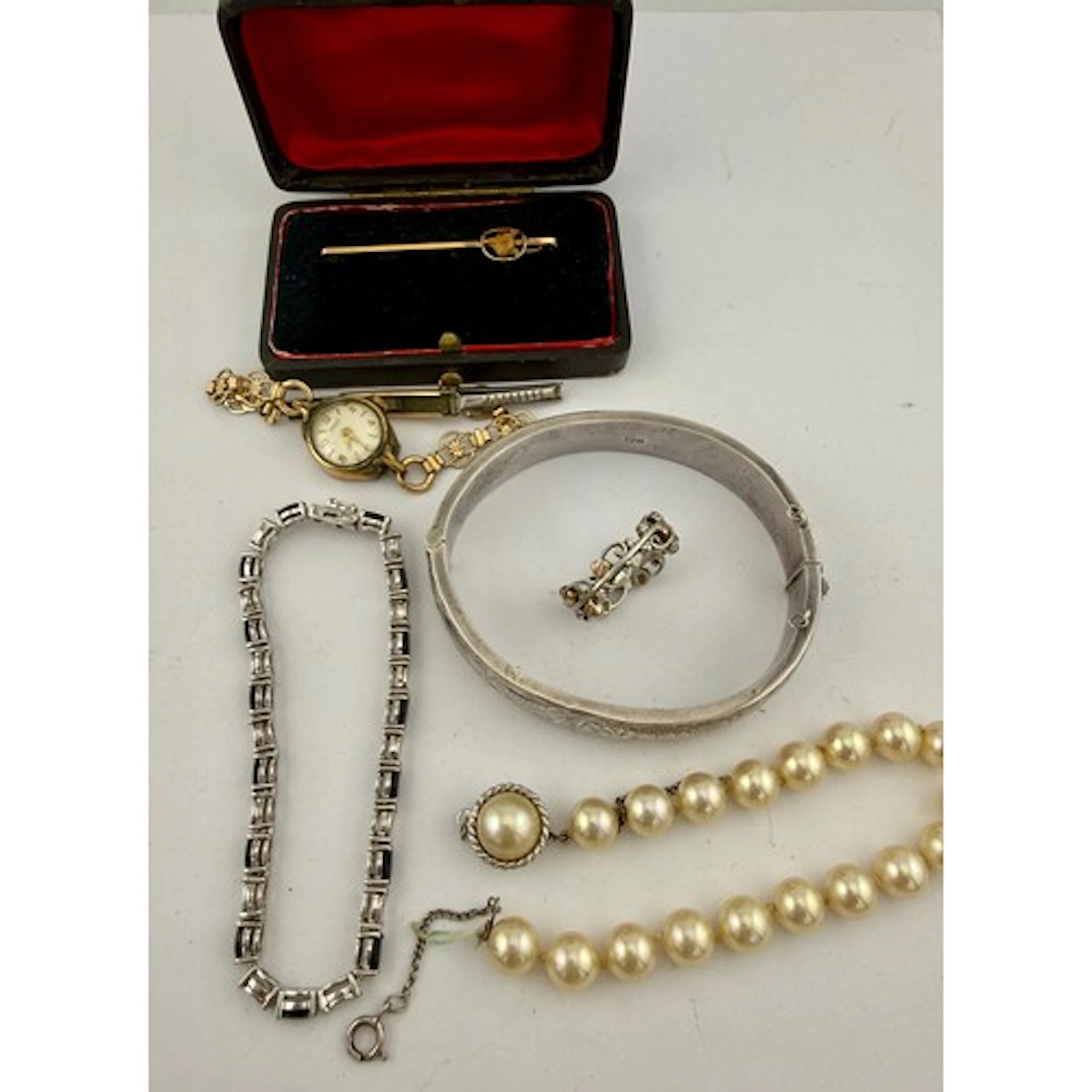 Jewellery to include a silver Clogau Welsh gold ring, size S...