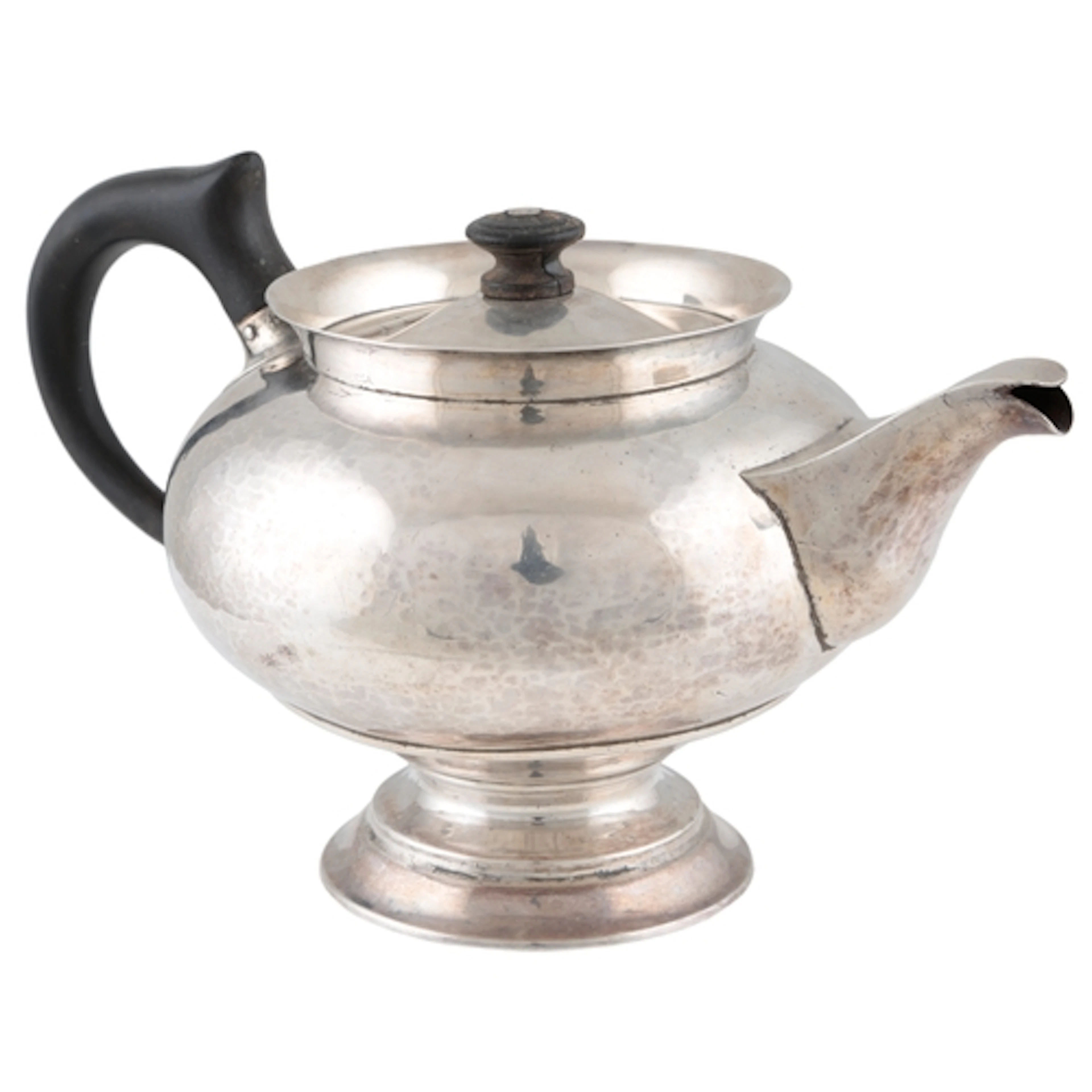 An Arts & Crafts silver pedestal teapot, by Birmingham Guild...