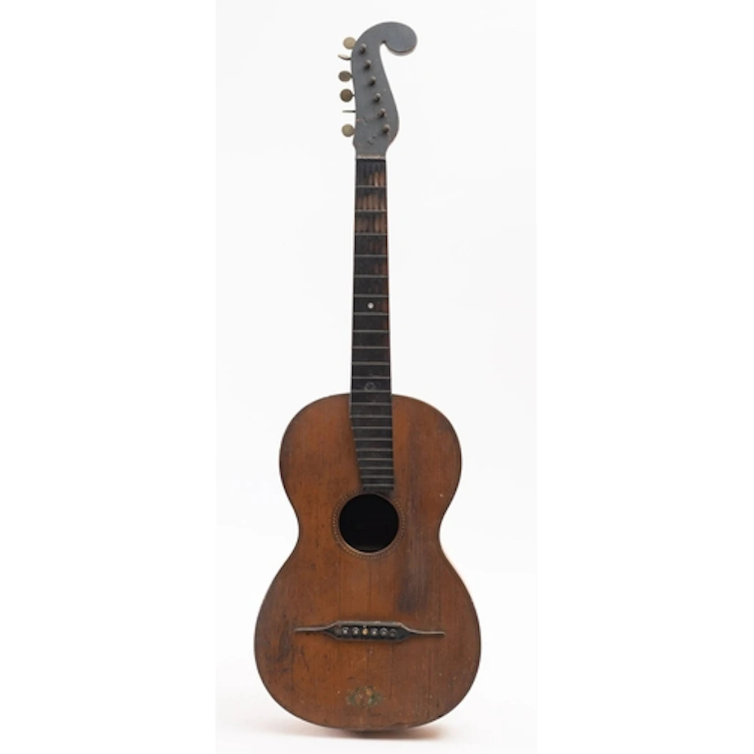 An early 19th century Austrian guitar, circa 1820, bearing J...
