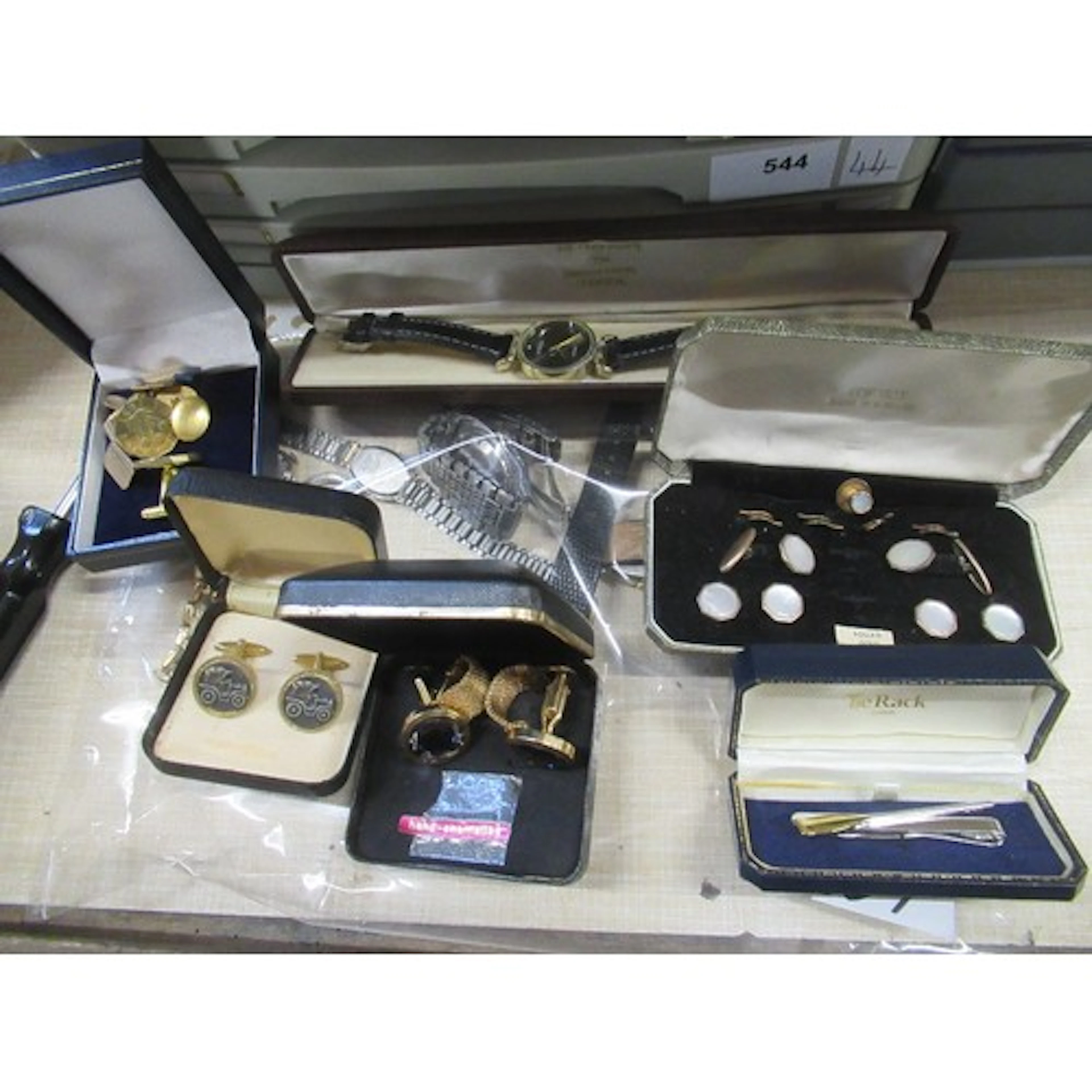 A collection of Wrist Watches together with cufflinks and dr...