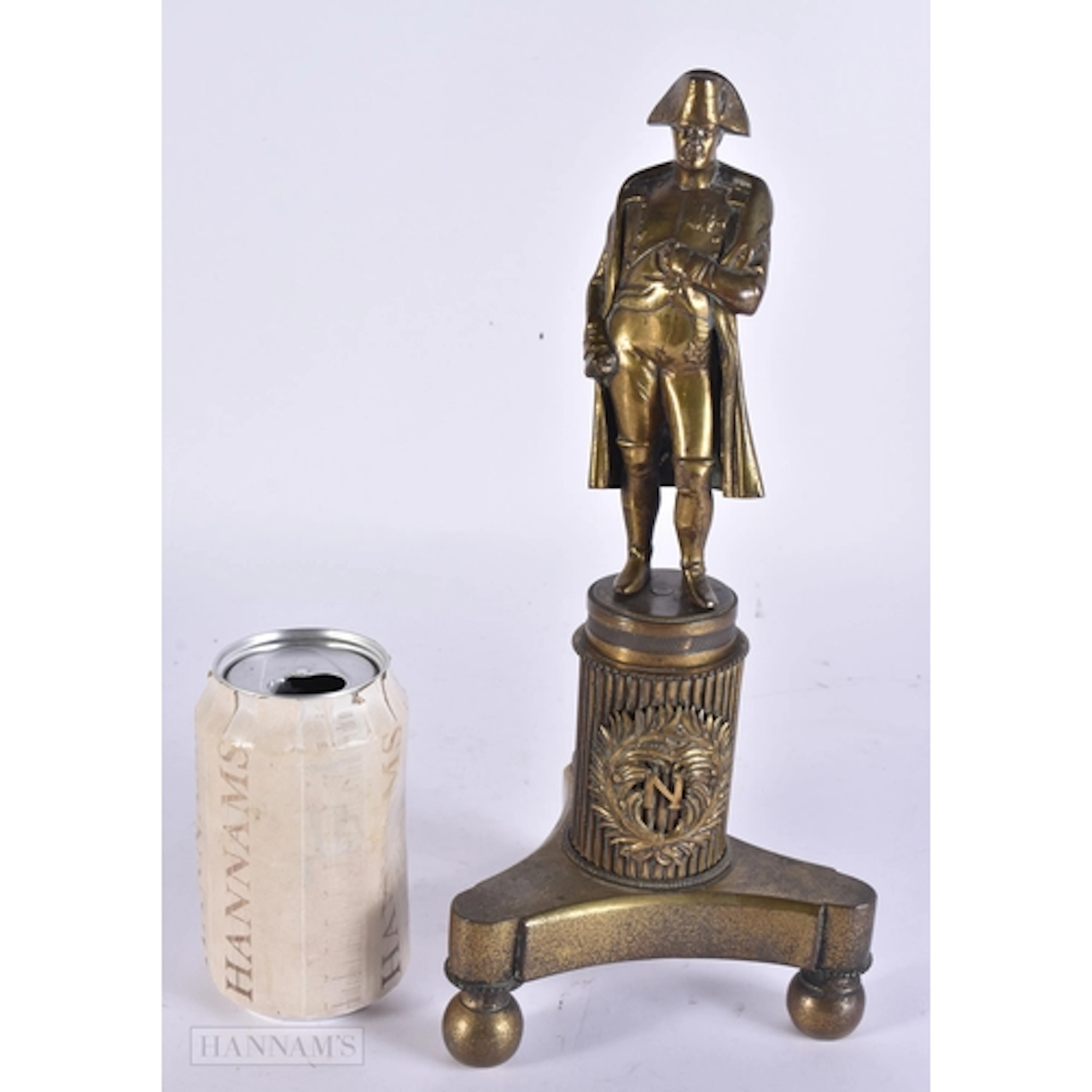 A 19TH CENTURY FRENCH GRAND TOUR BRONZE FIGURE OF NAPOLEON m...