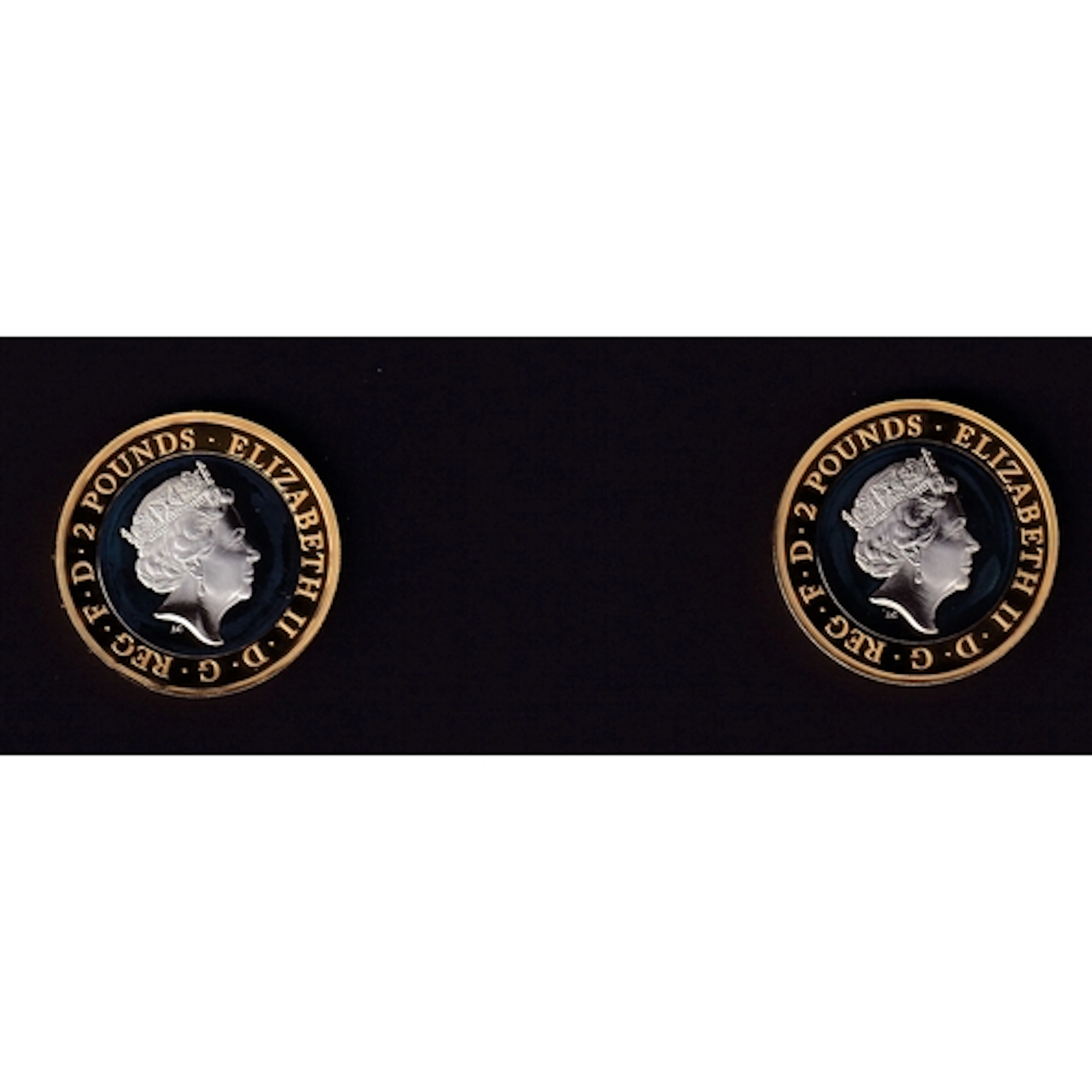 2020 UK Queen Elizabeth II pair of silver proof Piedfort £2 ...
