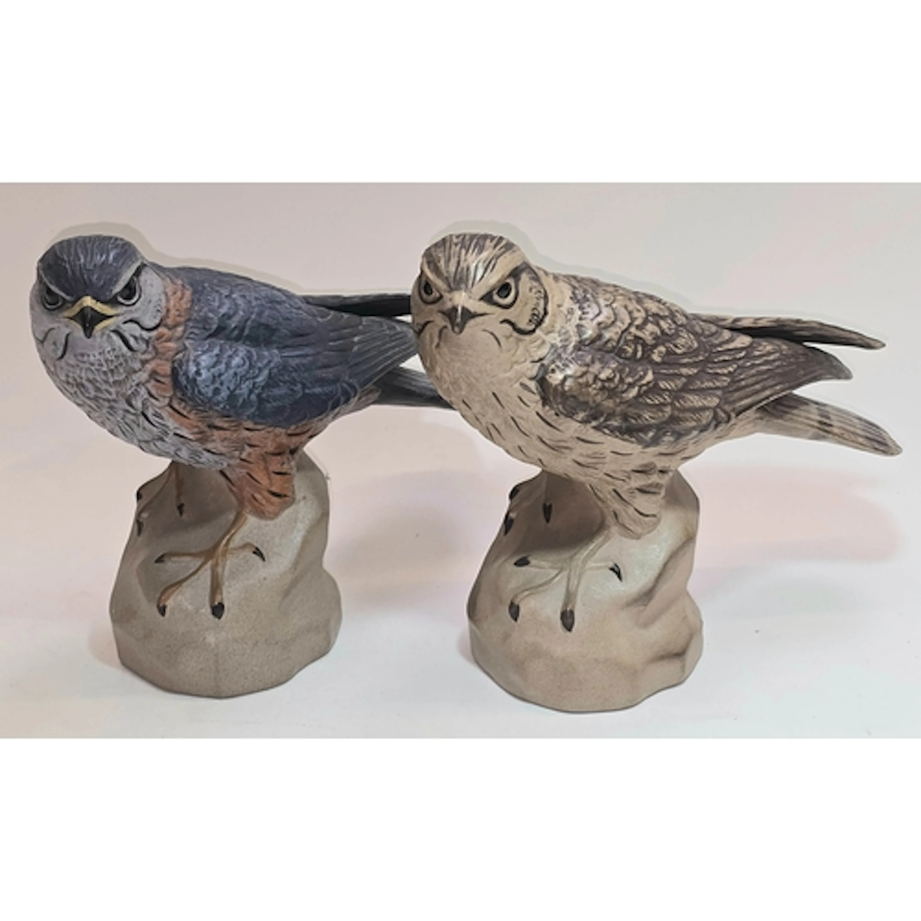 Poole Pottery Stoneware Merlin together with one other Acryl...