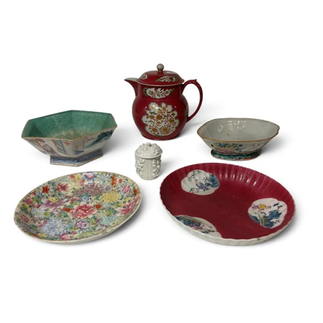 A small collection of 19th century and later Chinese and Eur...