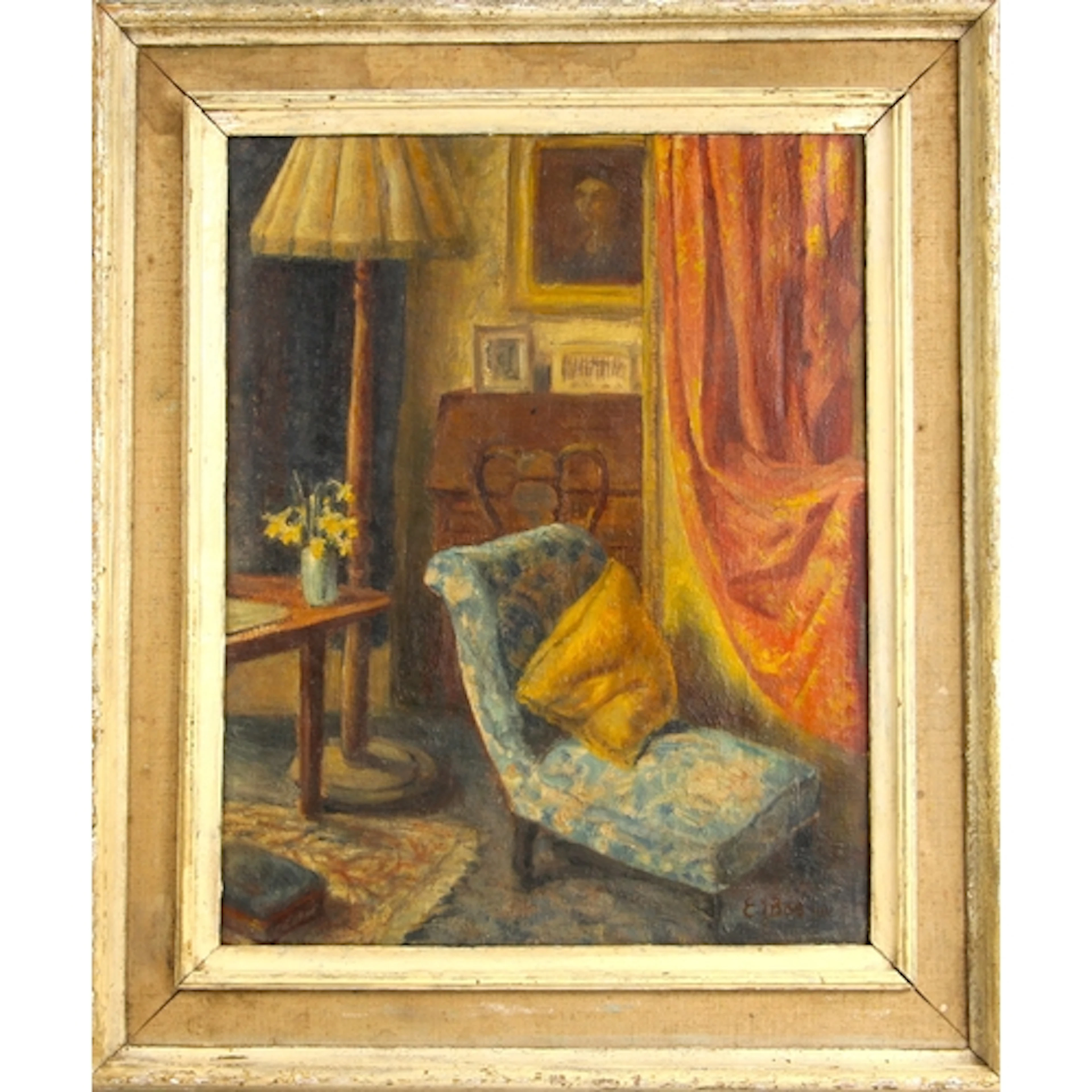 Edward Le Bas RA (British, 1904–1966), An interior scene w...