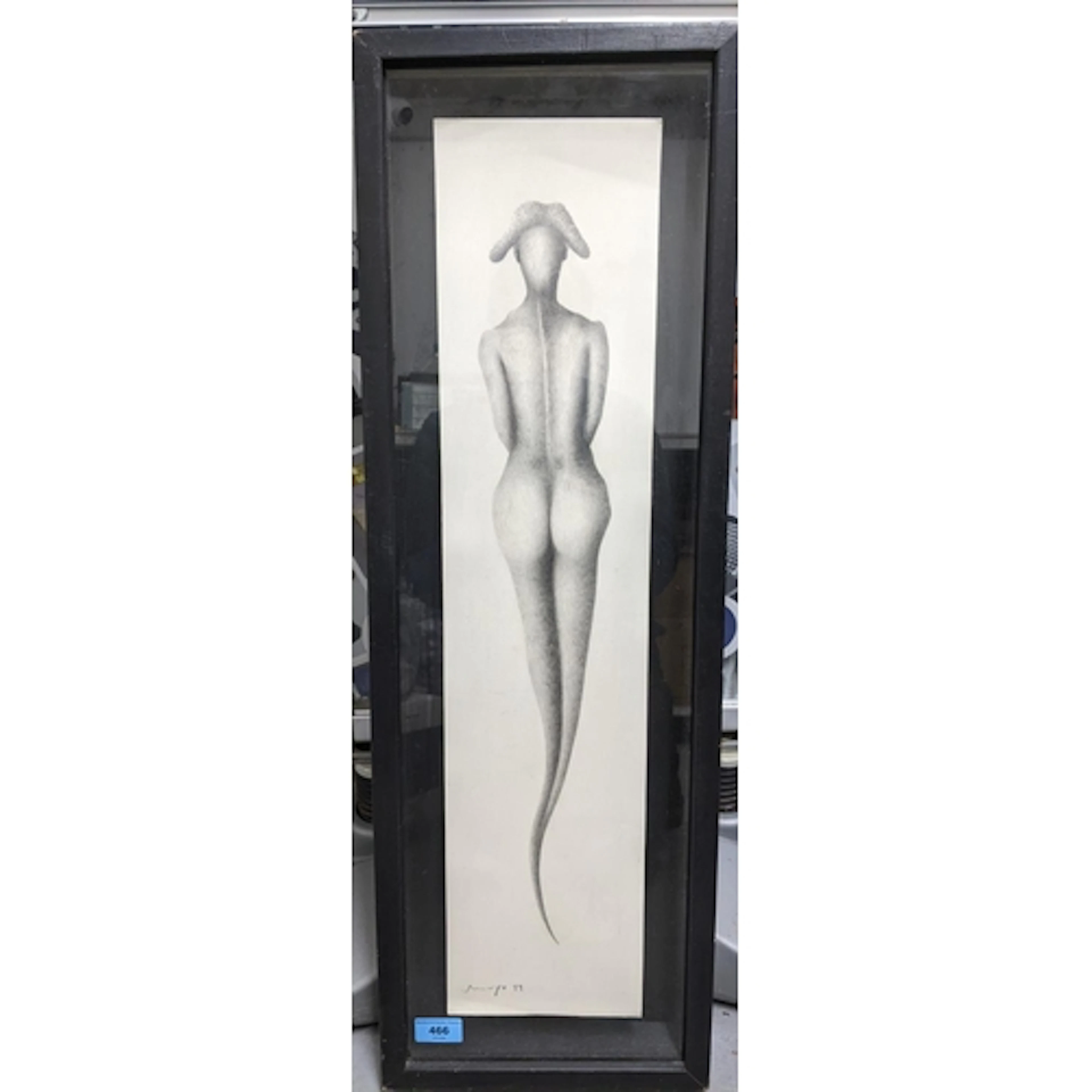 Felix Muyo (B1948 Spanish) - nude pencil drawing - signed an...
