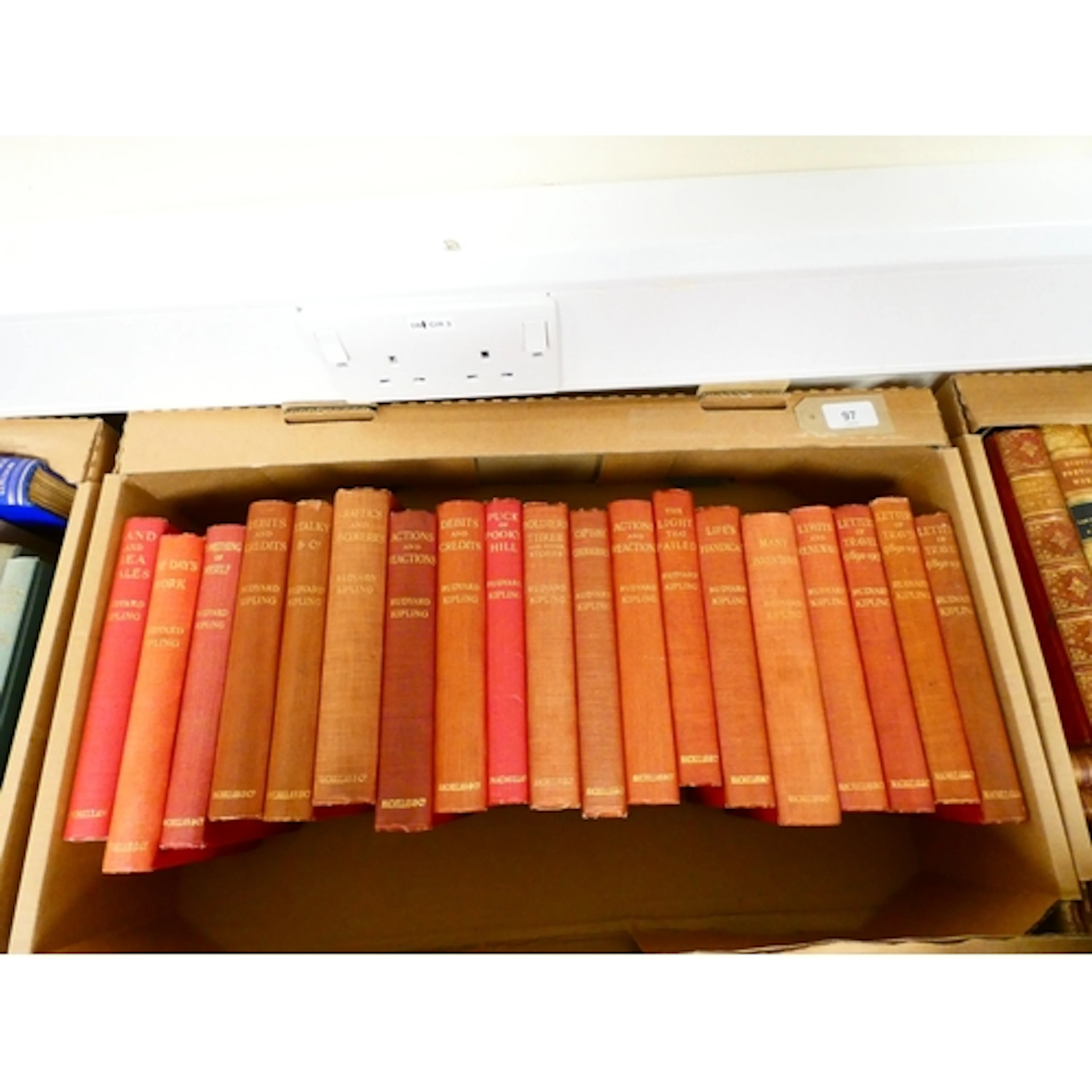 KIPLING RUDYARD. 19 various works by Kipling. Uni...