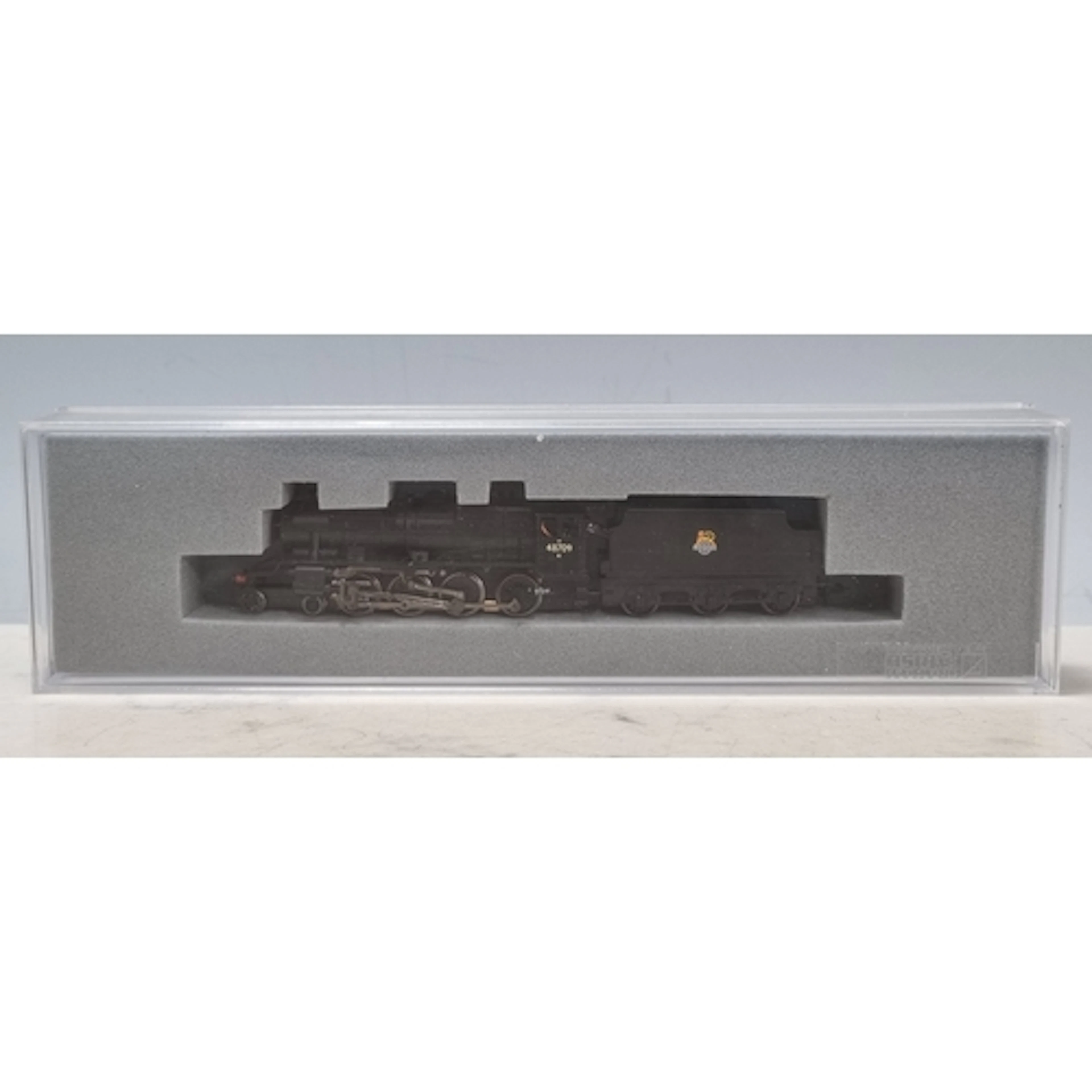 A boxed Graham Farish by Bachmann N gauge Stanier 4-8-0 Loco...