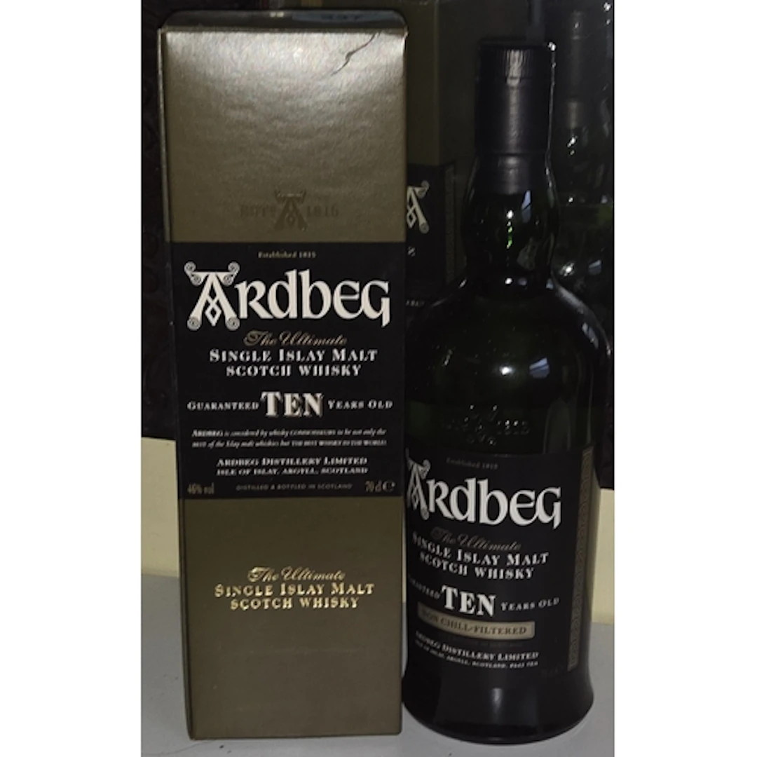 Ardbeg 10 year old Single Malt Whisky 70cl