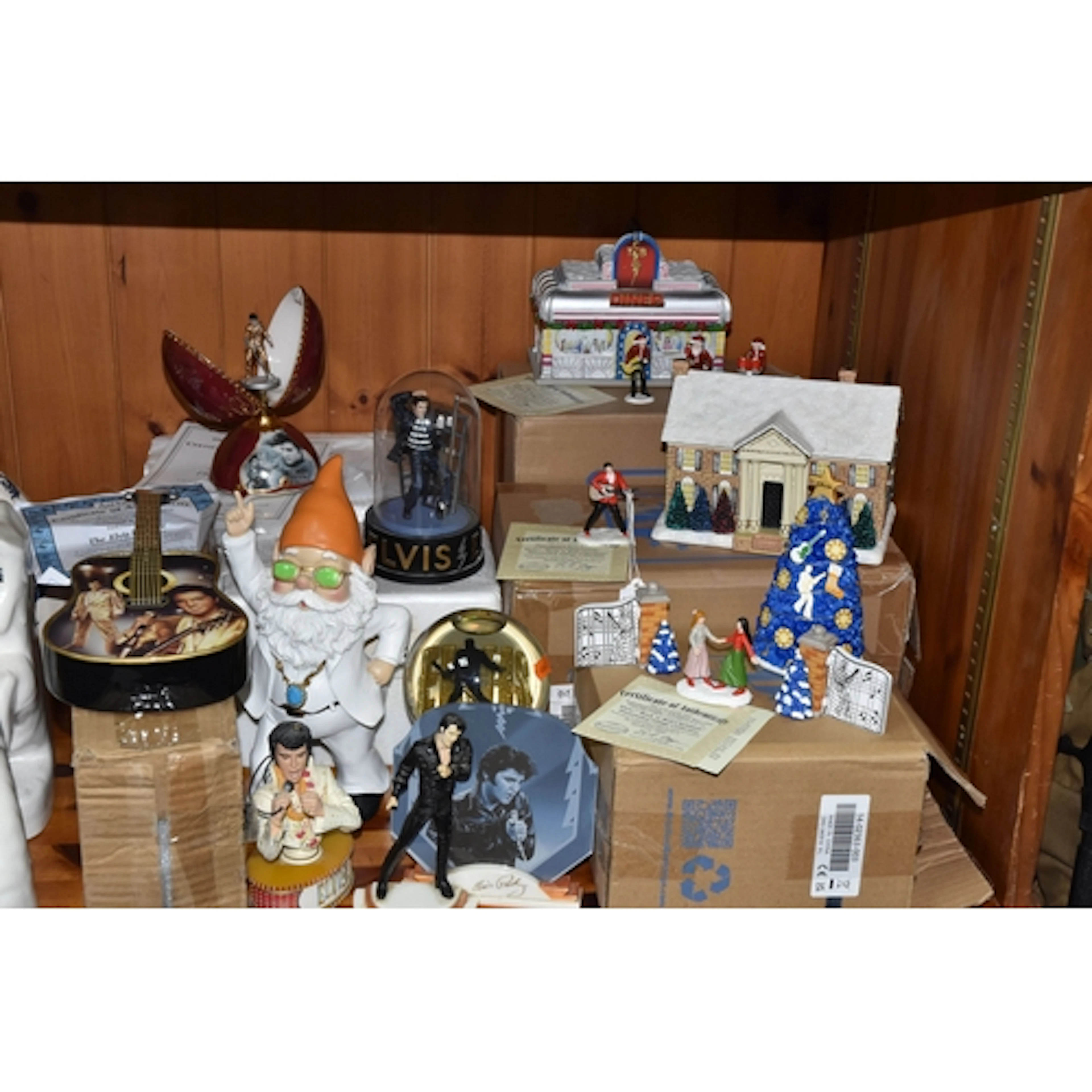 A GROUP OF ELVIS RELATED SCULPTURES AND GIFTWARE, comprising...