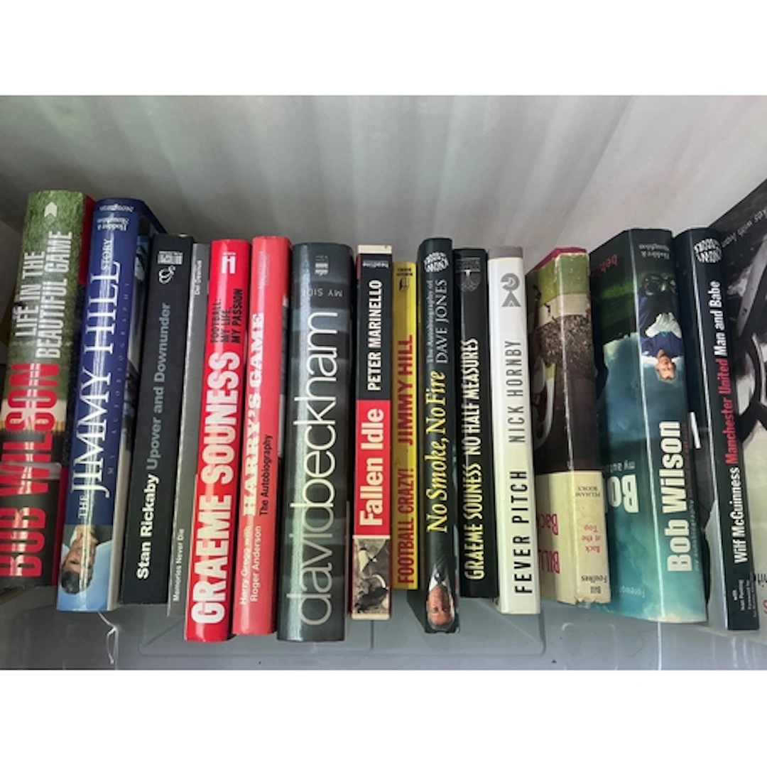 Signed Football Books: All without dedication to include Bec...