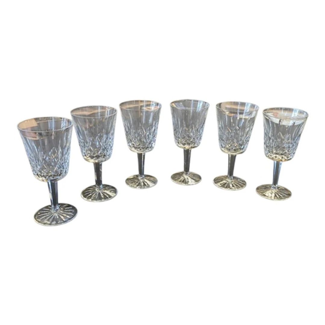 Waterford Crystal - A set of six contemporary cut crystal gl...