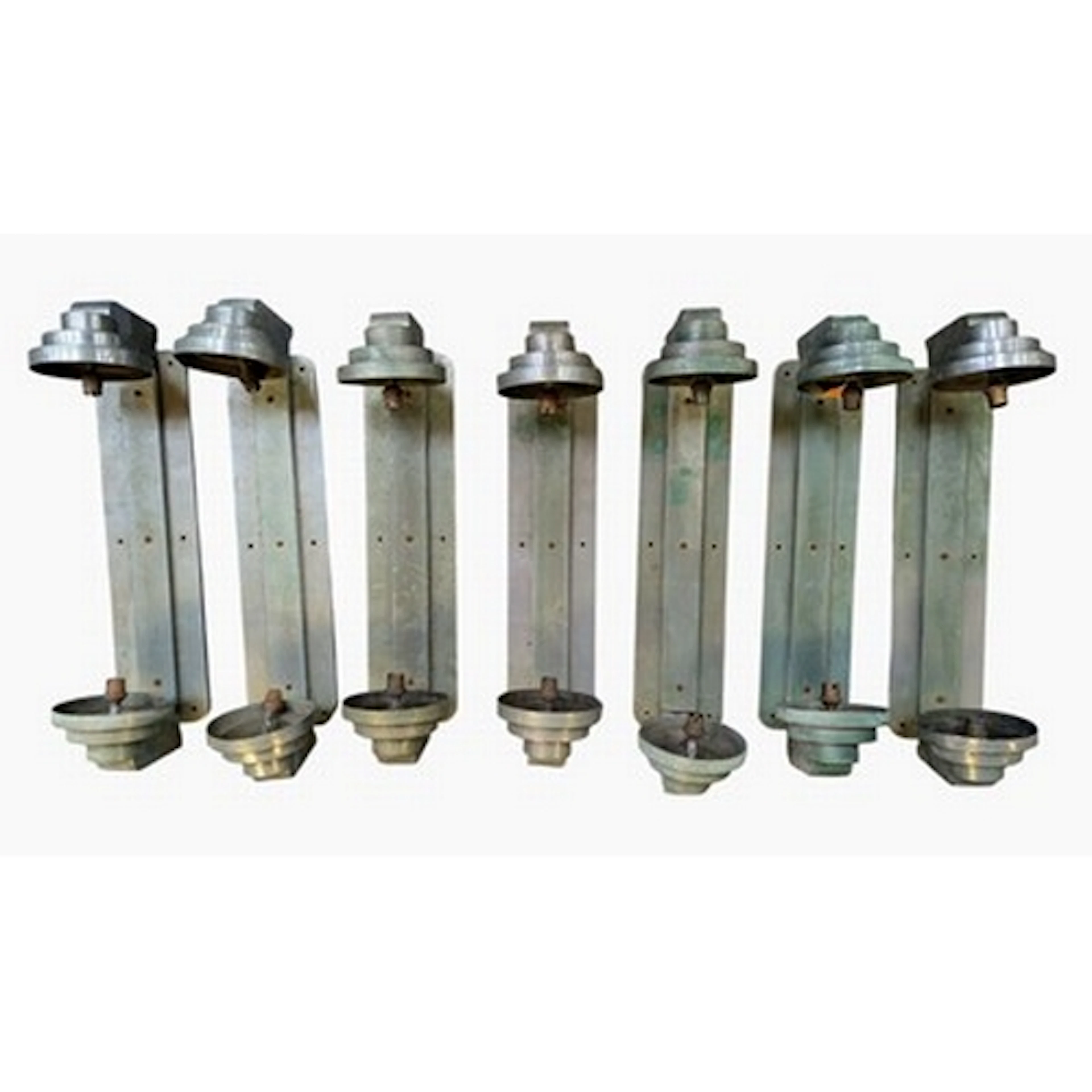A selection of seven large early 20th century Art Deco 1930s...
