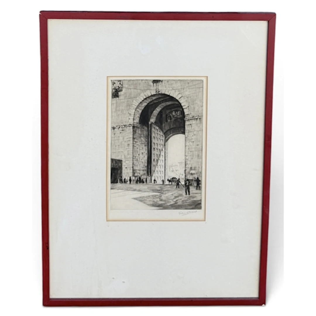 GRAHAM CLIVERD (1883-1959): PORTA ROMANA, FLORENCE 25cm x 17...