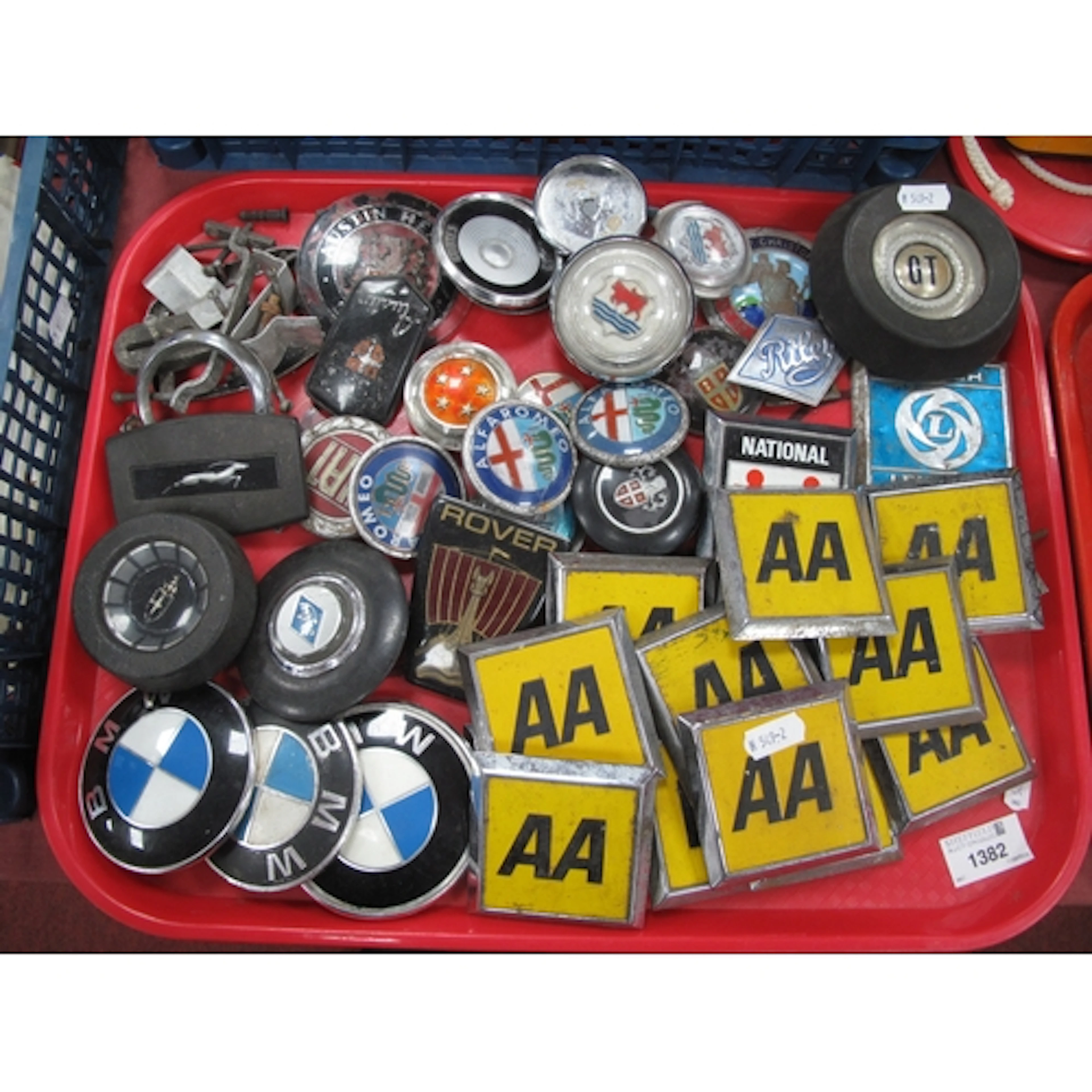 Automobilia, comprising a collection of vintage European car...