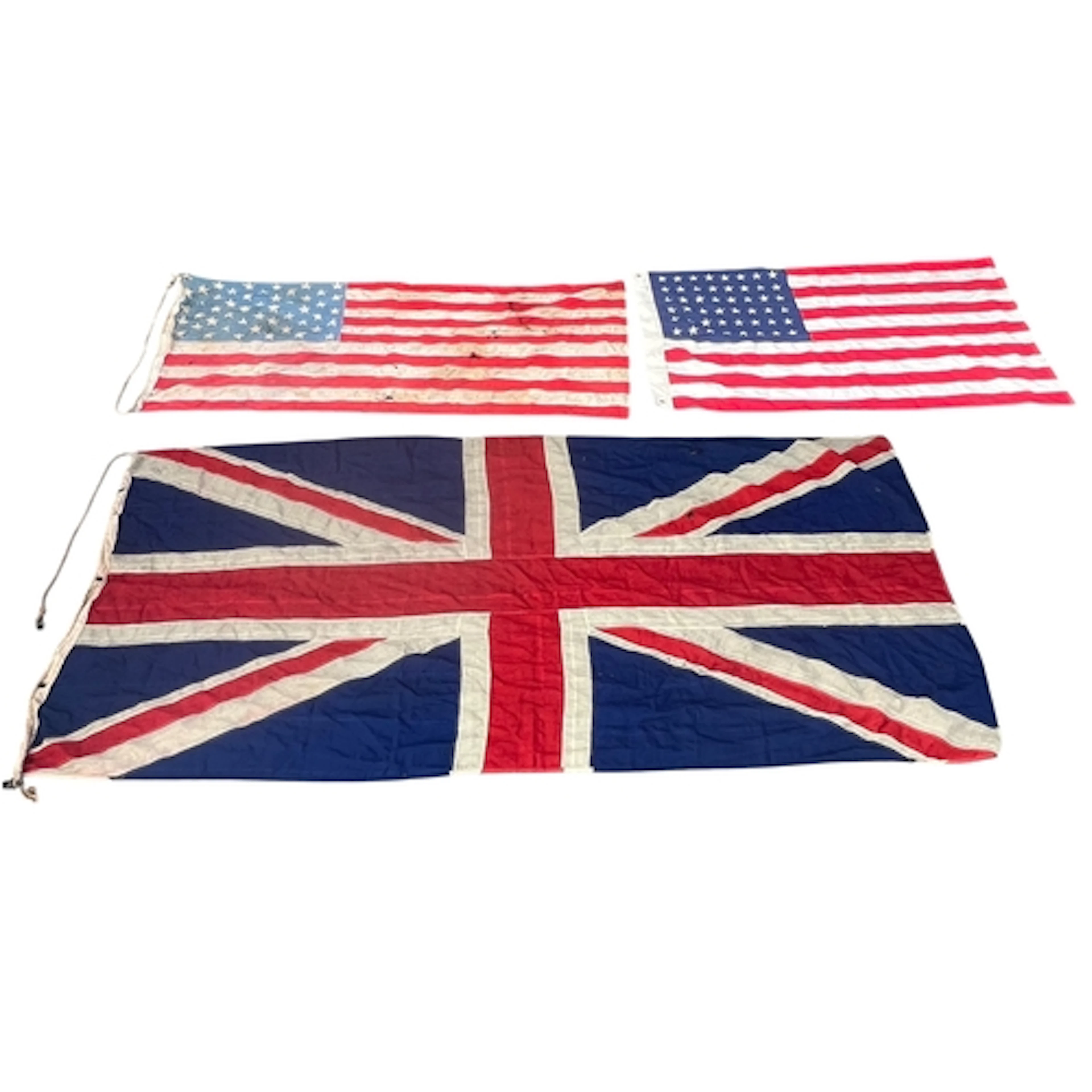 A VINTAGE 48-STAR UNITED STATES FLAG, ANOTHER OF LATER DATE,...