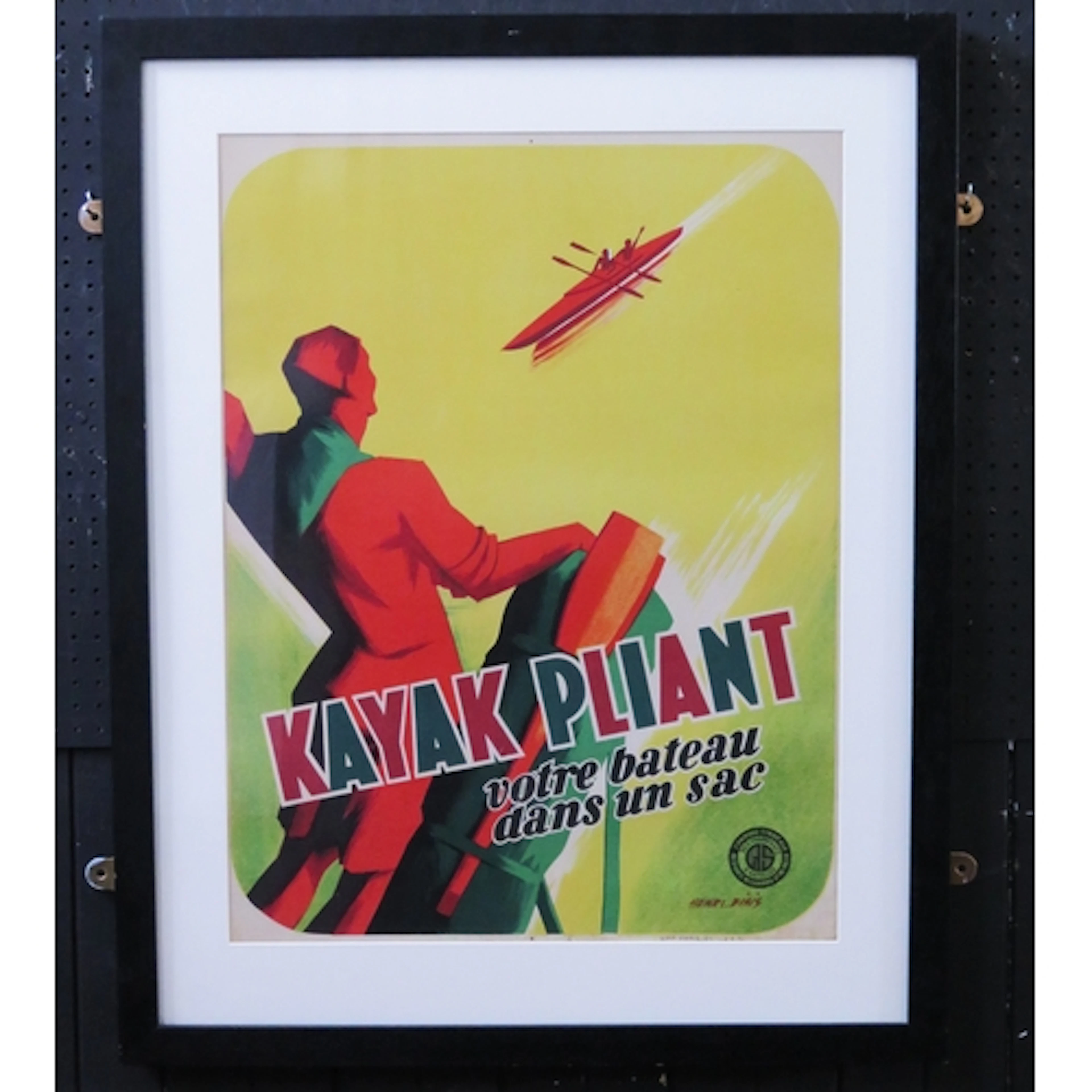 After Henri Bixis, a French canoe advertising poster "Kayak ...