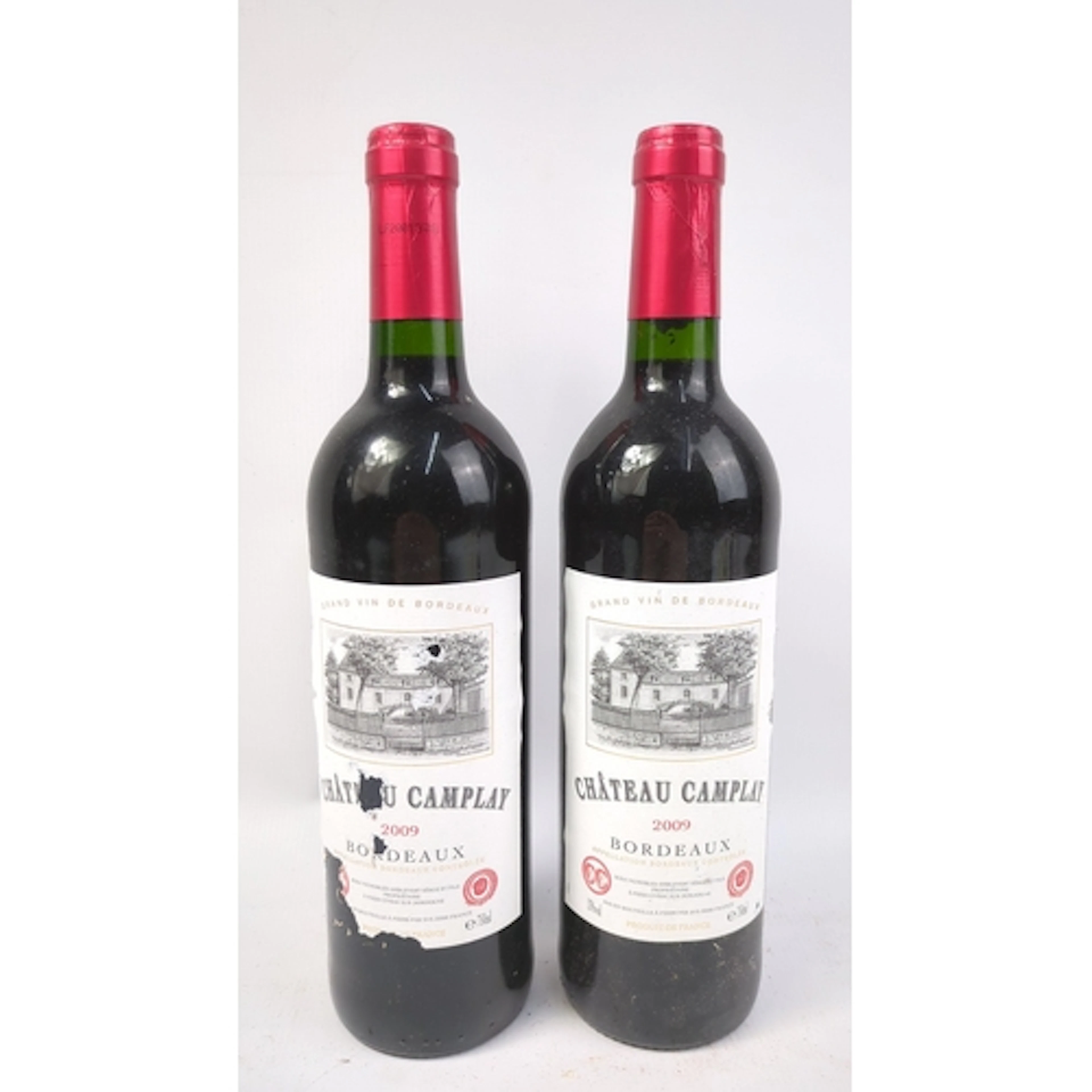 2 x bottles of 2009 Château Camplay, Bordeaux, red wine, 13%...