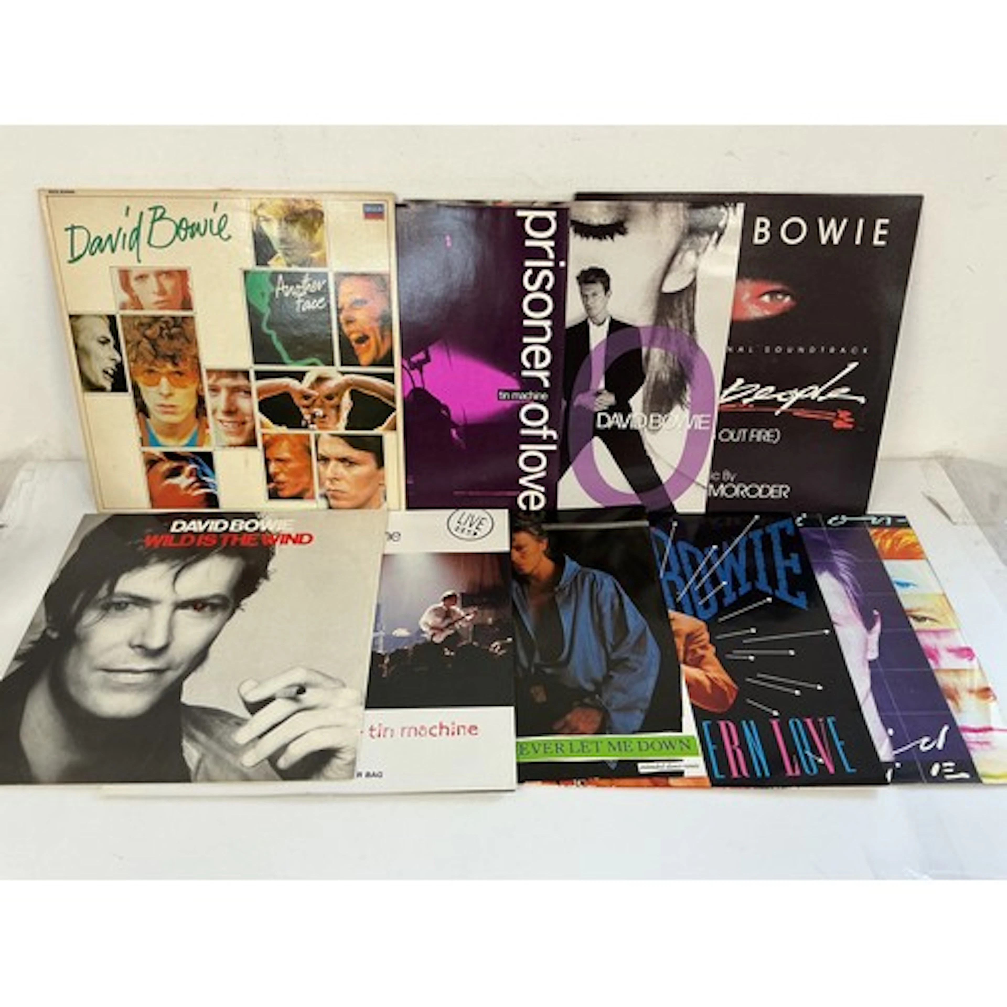 Nineteen David Bowie / Tin Machine LPs and 12” singles compr...