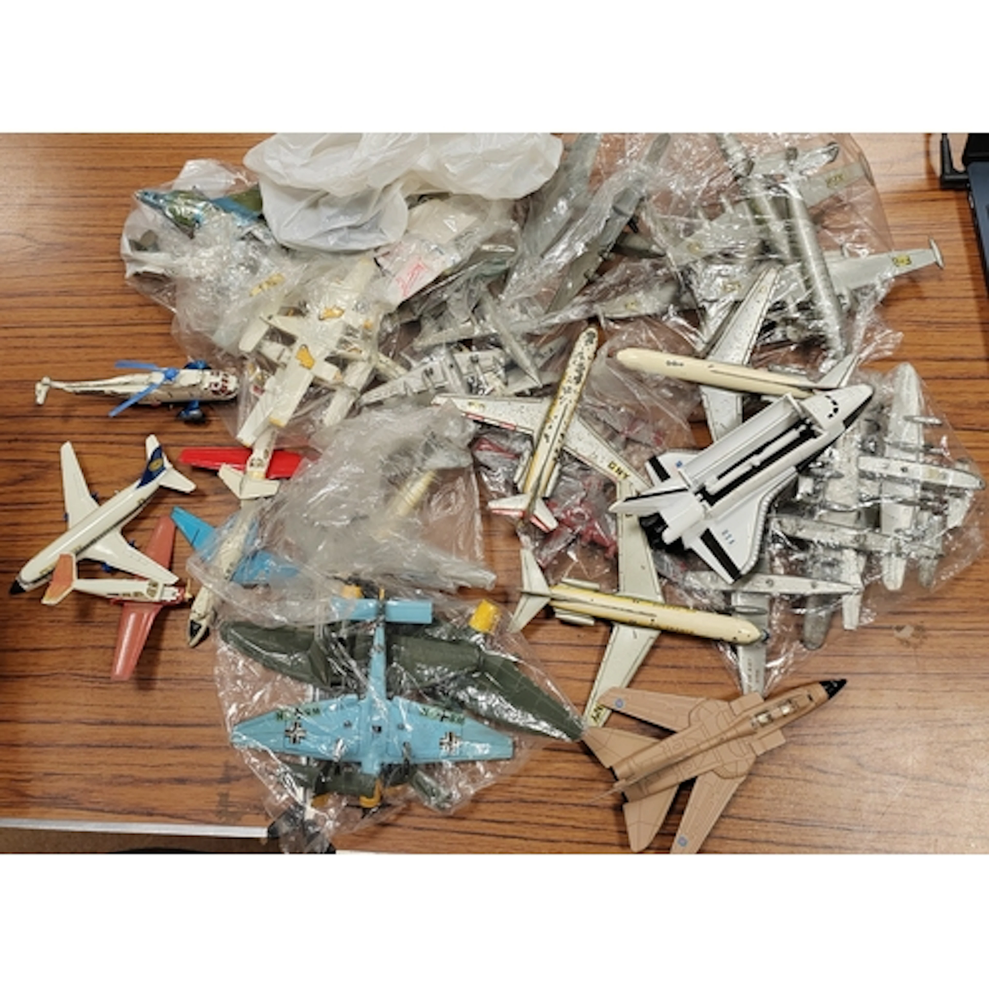 Dinky. Collection of unboxed military and commercial planes,...