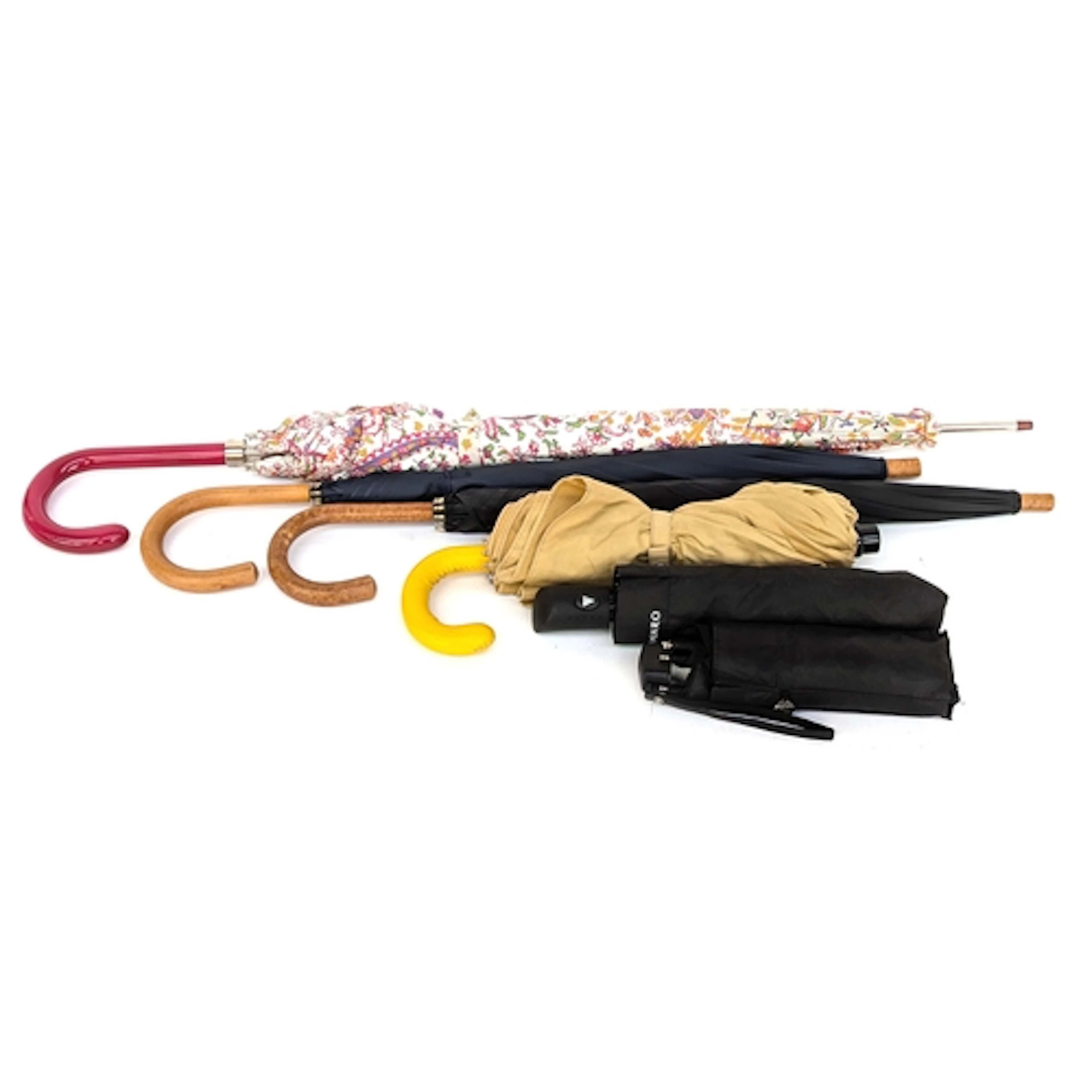 A collection of umbrellas to include: Etro, Barneys New York...