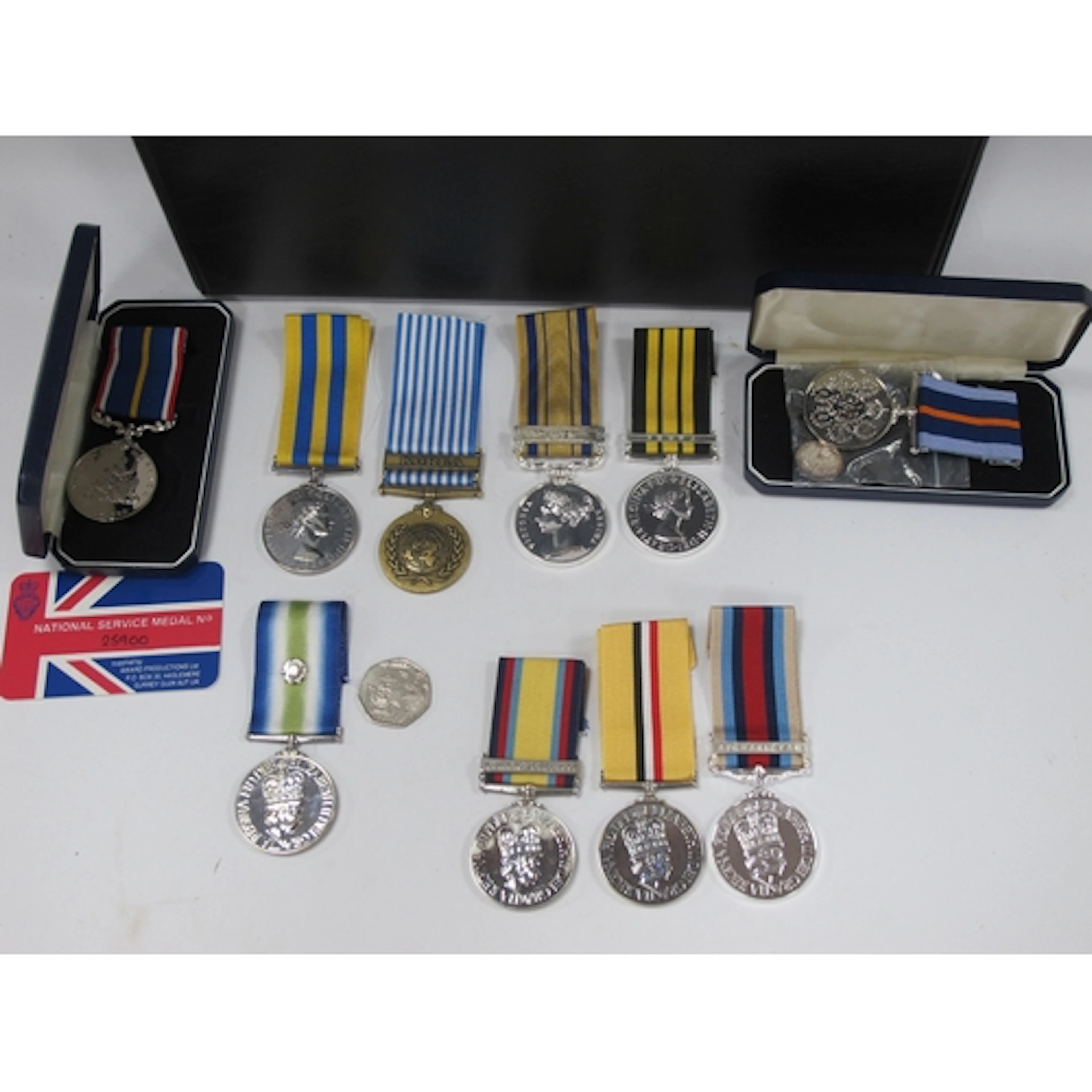 British Army United Nations Copy Medals, including South Afr...
