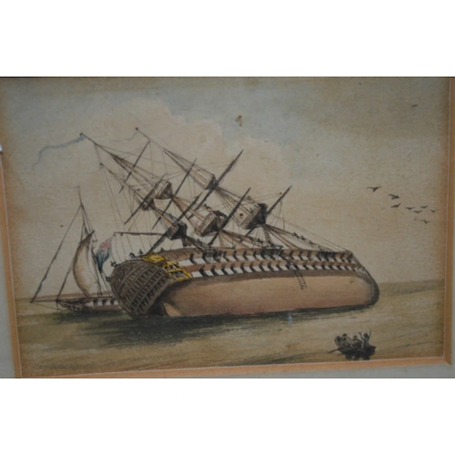 19th Century English School, a miniature watercolour depicti...
