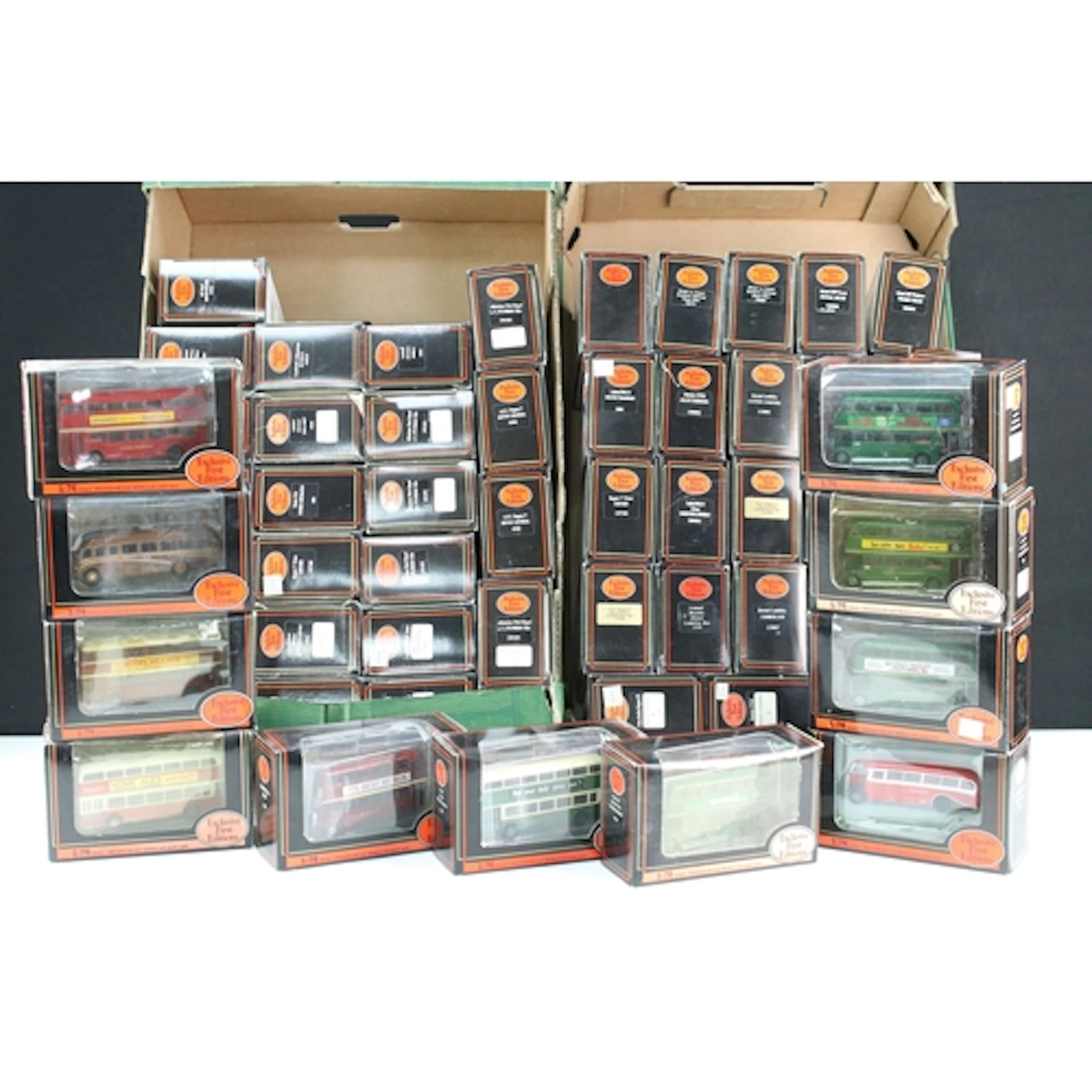 57 Boxed EFE Exclusive First Editions diecast model buses, a...