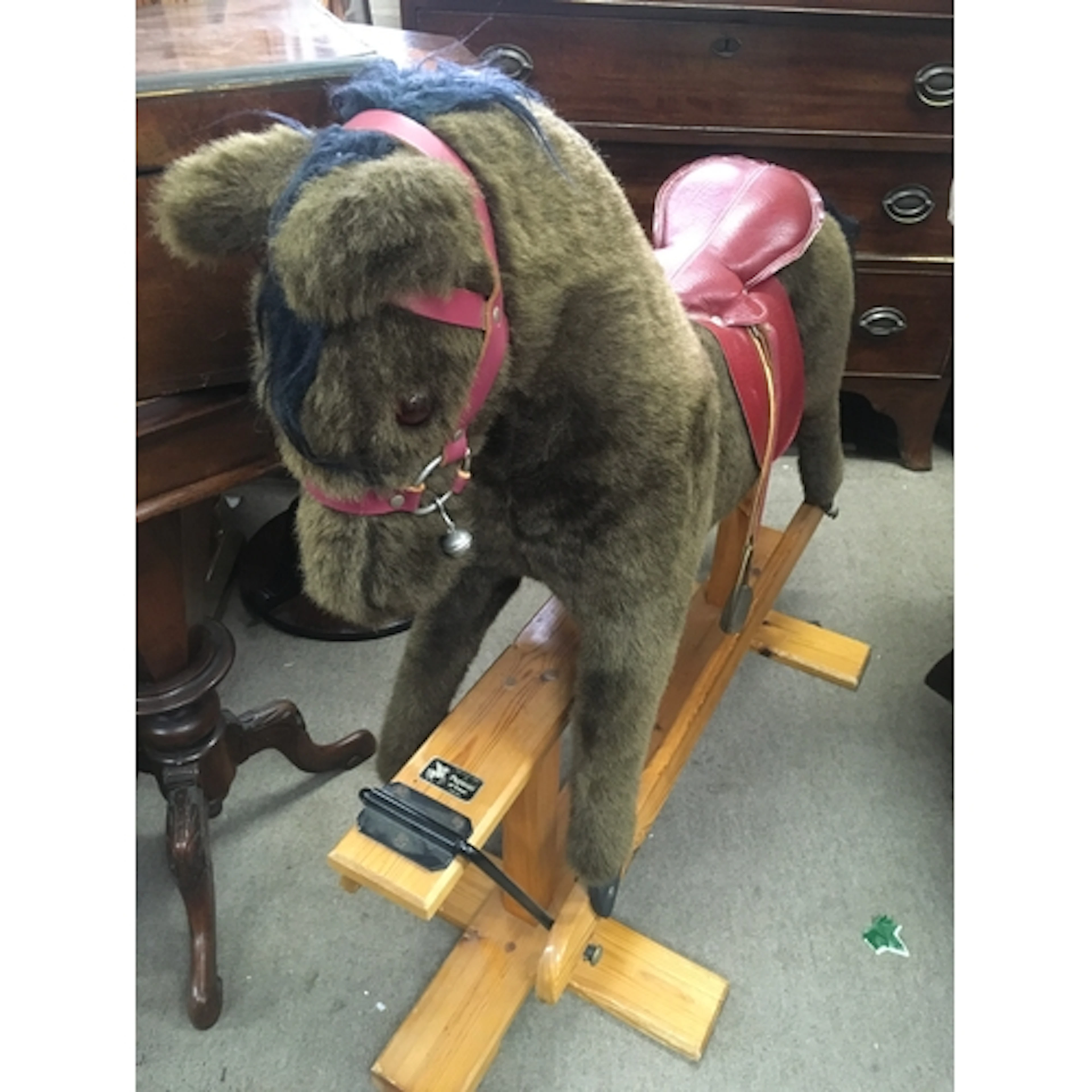 A vintage children’s rocking horse by Pegasus of Crewe ,92cm...
