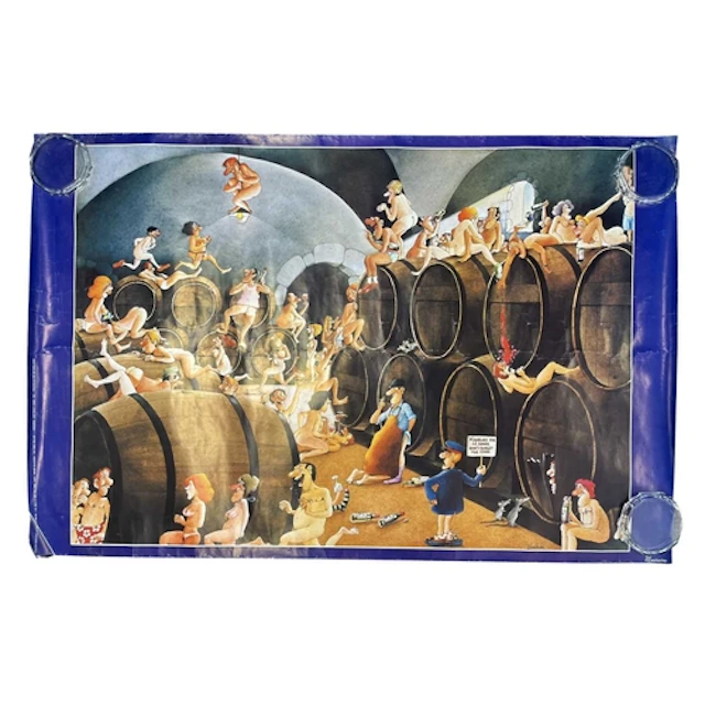 Swinging in the Wine Cellar by Roger Blachon - a vintage 20t...