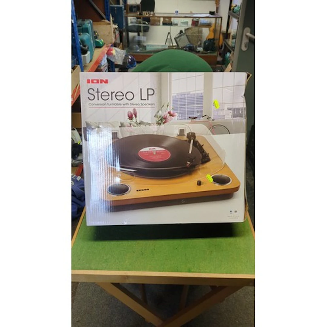 ION Stereo LP conversion turntable with integrated stereo sp...