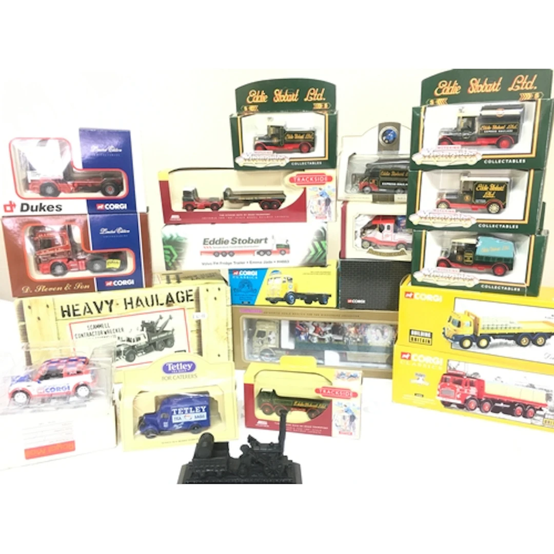 A Small Collection Of Boxed Corgi and Other Eddie Stobart Di...