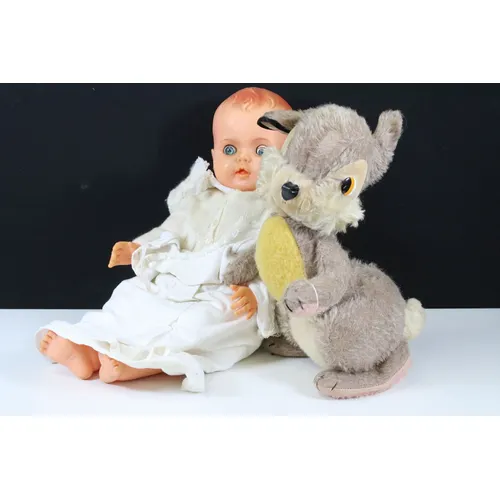 Merrythought Rabbit 1950's Merrythought Thumper jointed rabbit, together with a ... | Barnebys
