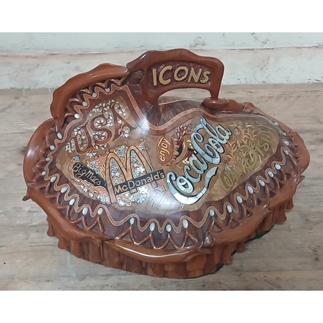 John Southworth Prescott (b1939), "Icons", jewellery casket,...