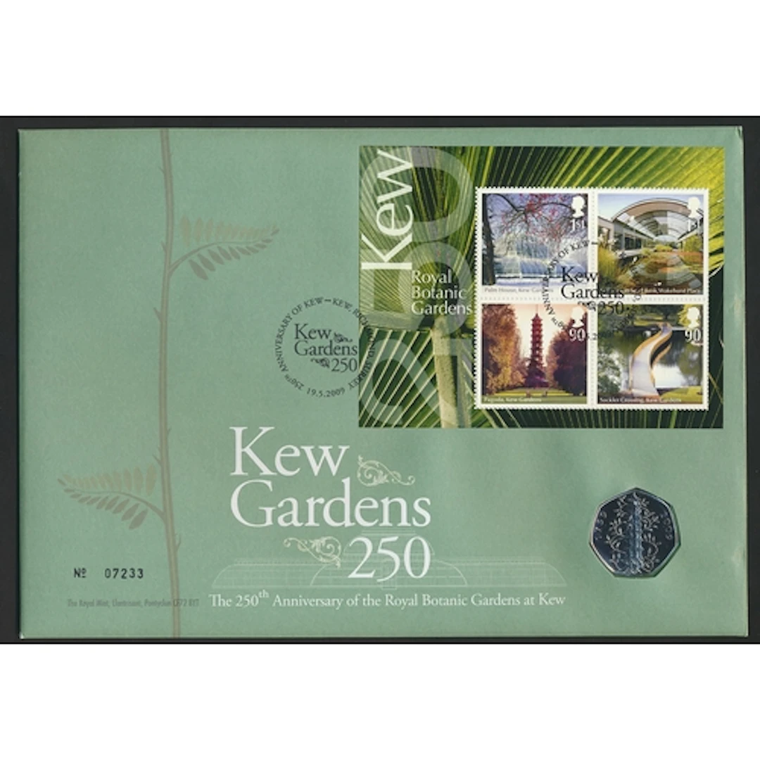 2009 '250th Anniversary of Kew Gardens' commemorative cover ...