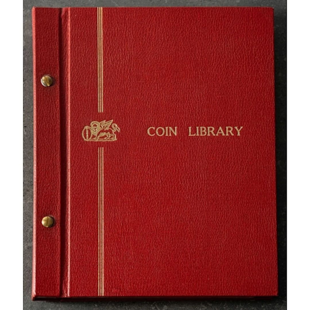 A coin album containing a collection of Half Crown coins. Co...