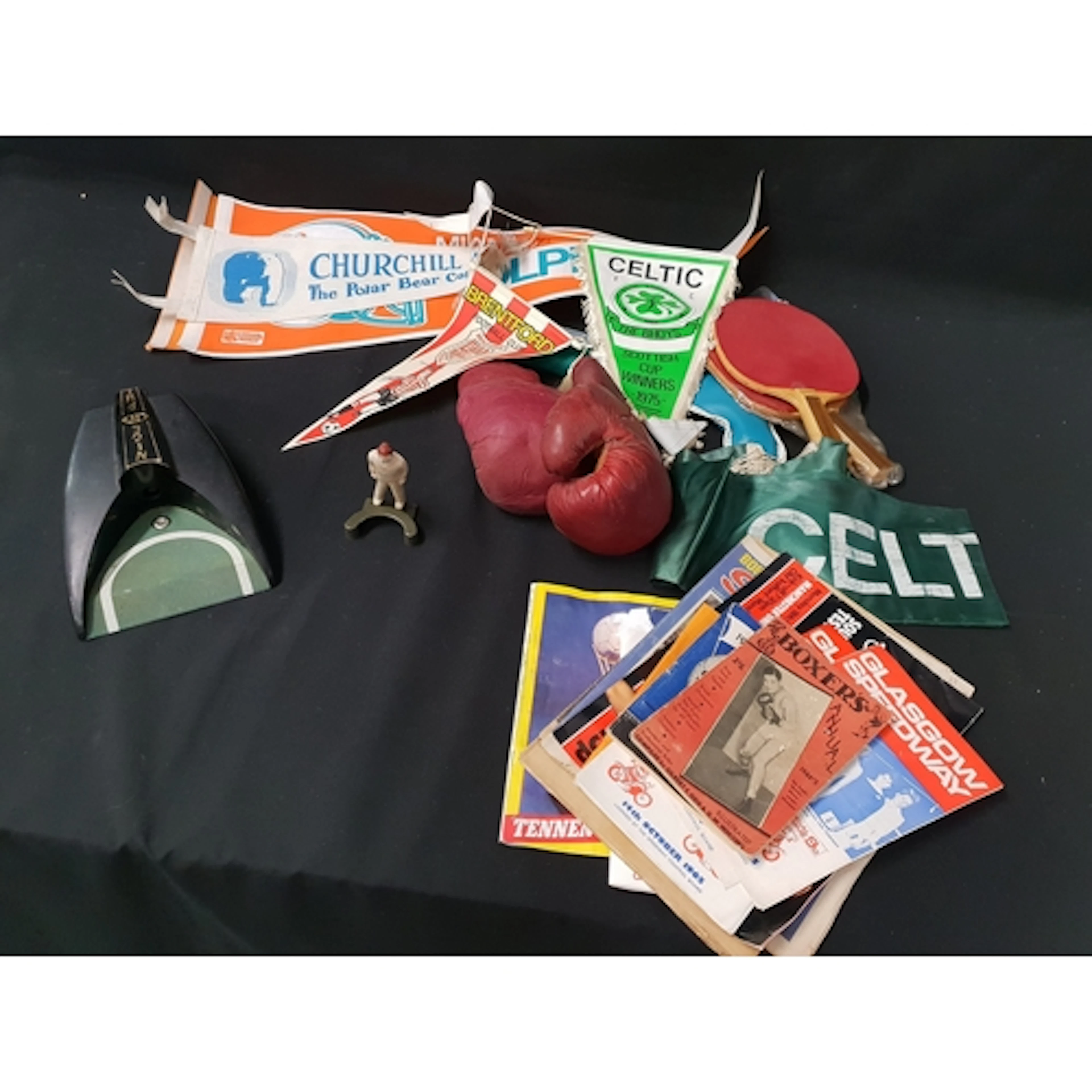 SPORTING MEMORABILIA including Celtic football club cheque, ...