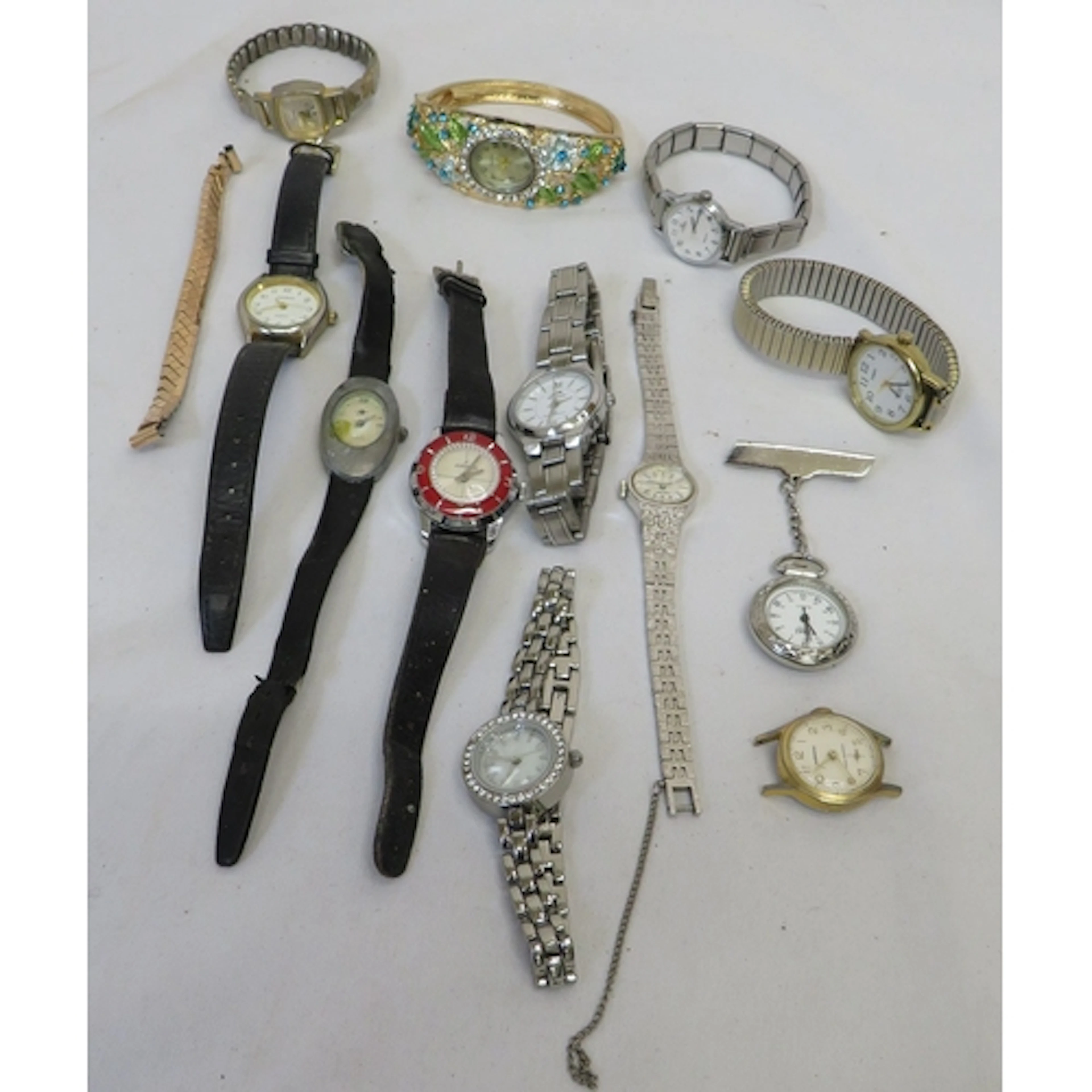 Ladies Wristwatches spares/repairs incl. nurses fob watch et...
