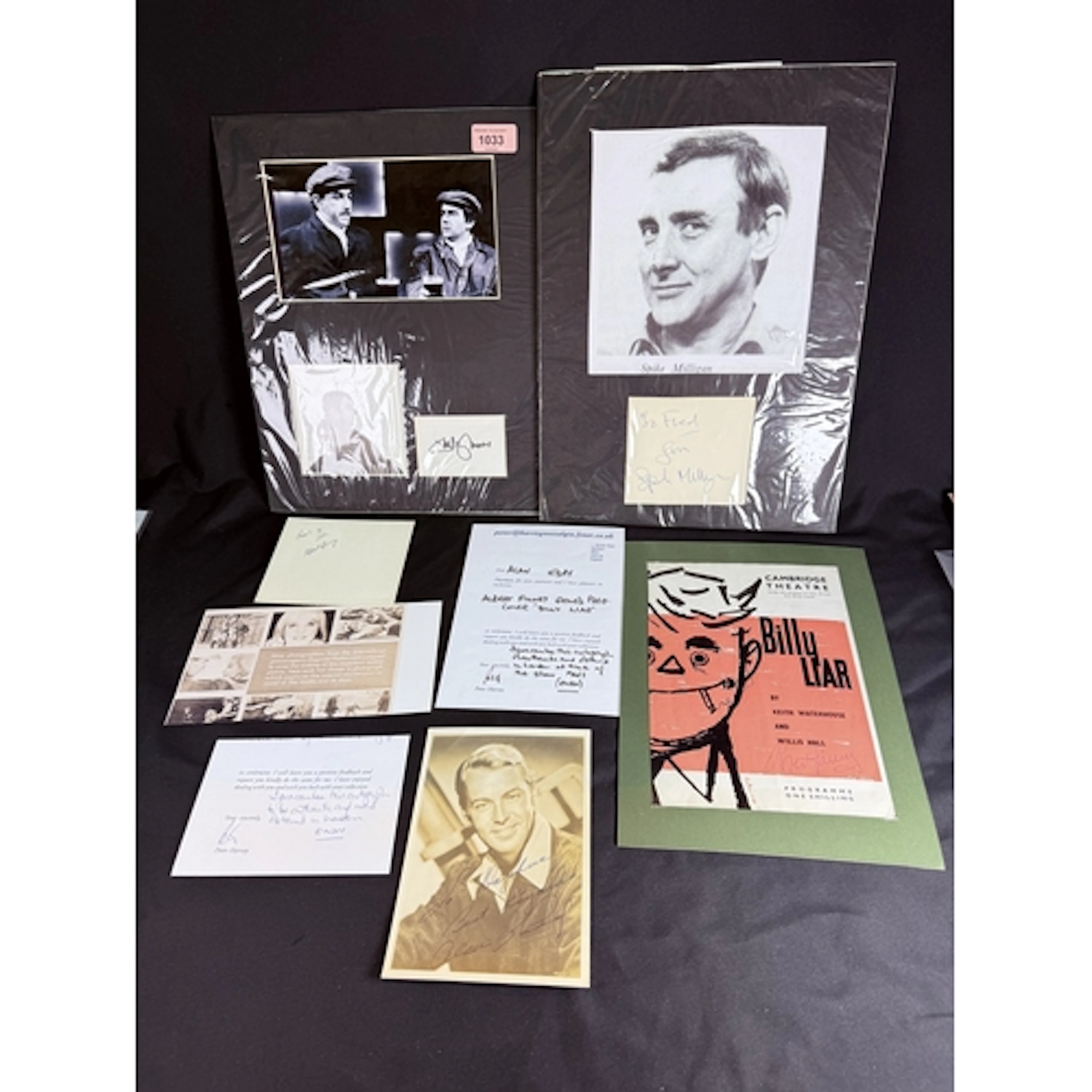 AUTOGRAPHS - Peter Cook and Dudley Moore autographs mounted ...
