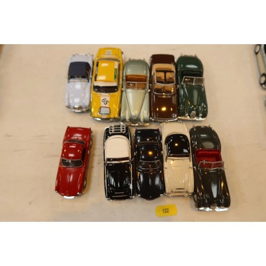 10 Lledo, Healy Triumph Jaguar and Healy sports cars