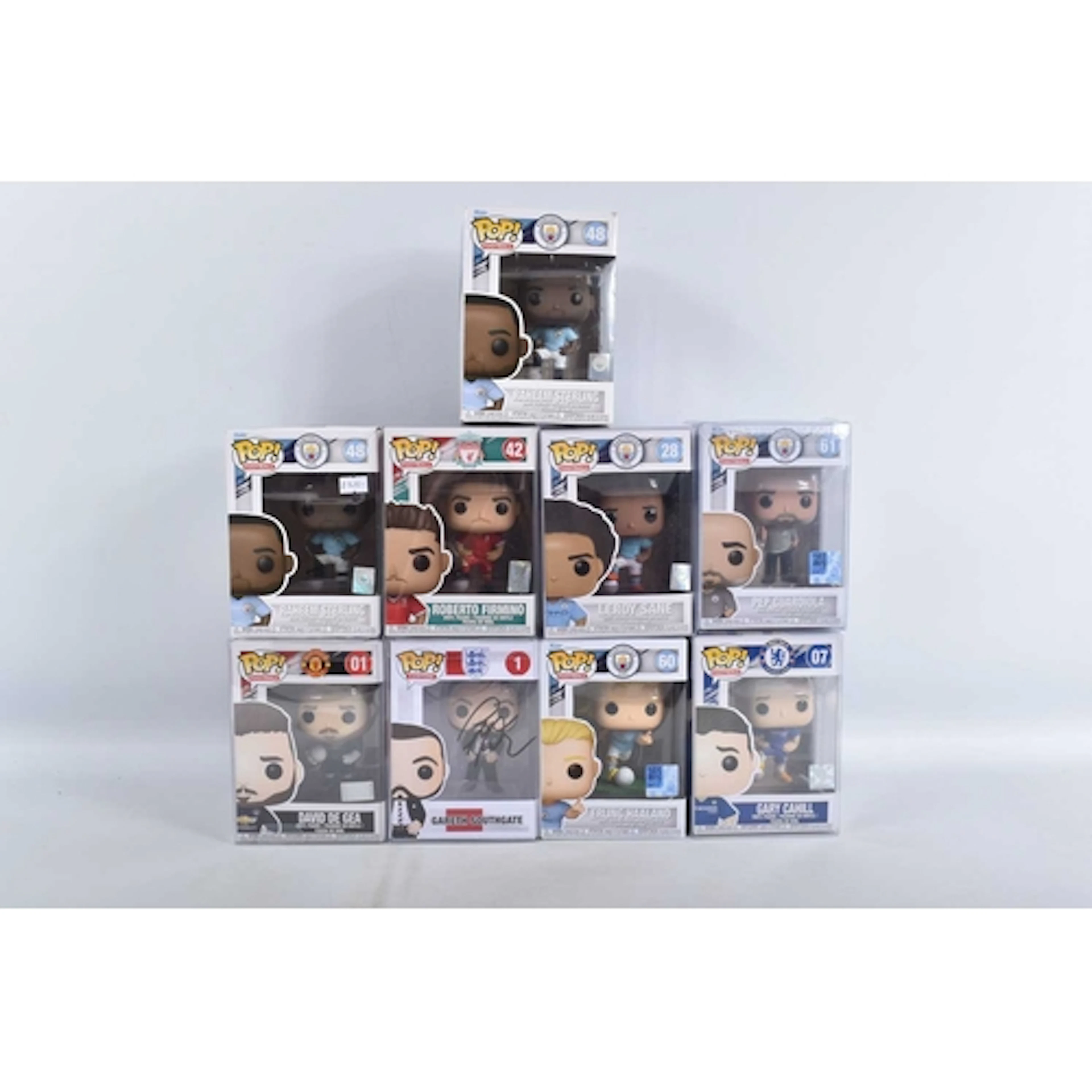 EIGHT BOXED FUNKO POP! FOOTBALL VINYL FIGURES, to include Ch...