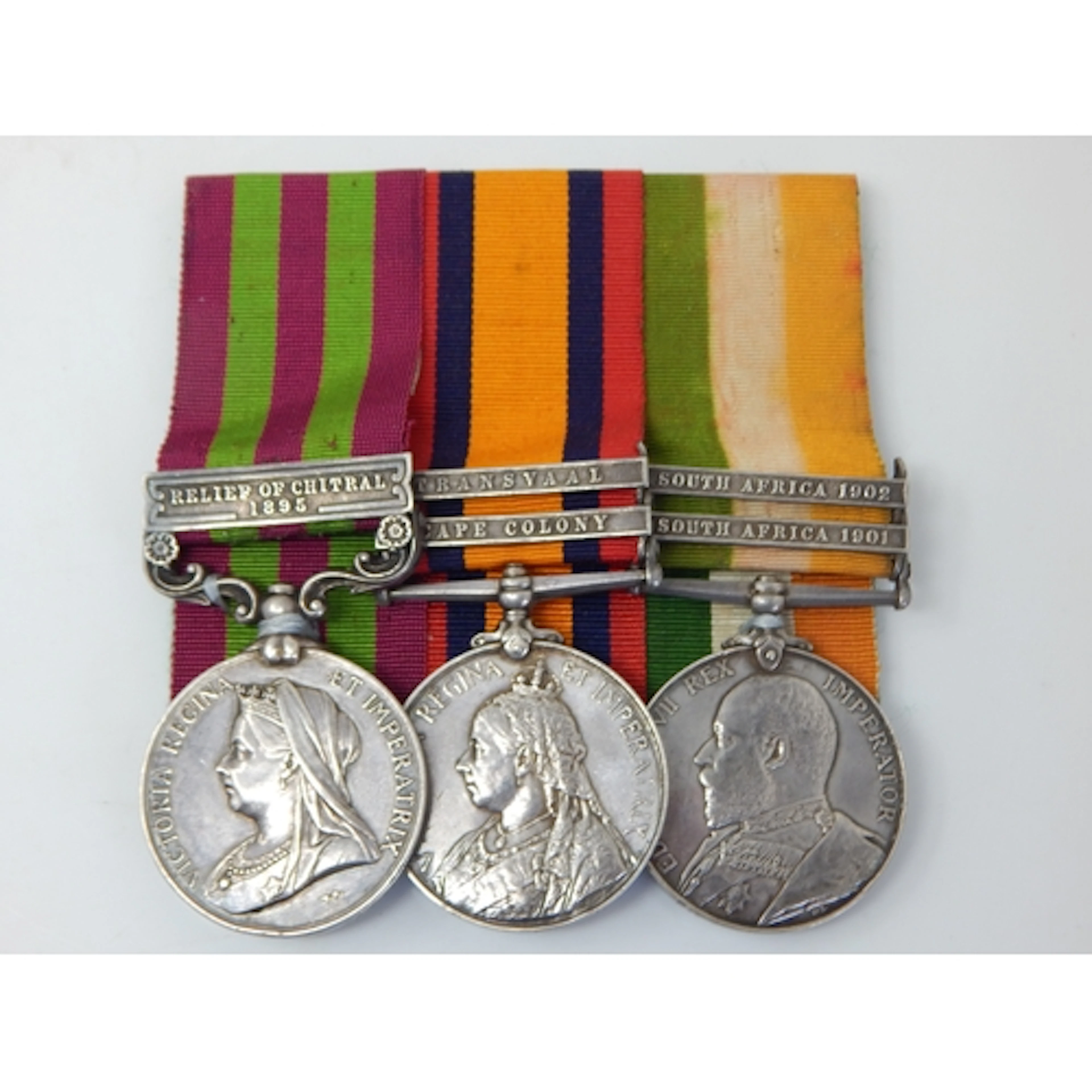 India Medal with Clasp for Relief of Chitral 1895 + Boer War...
