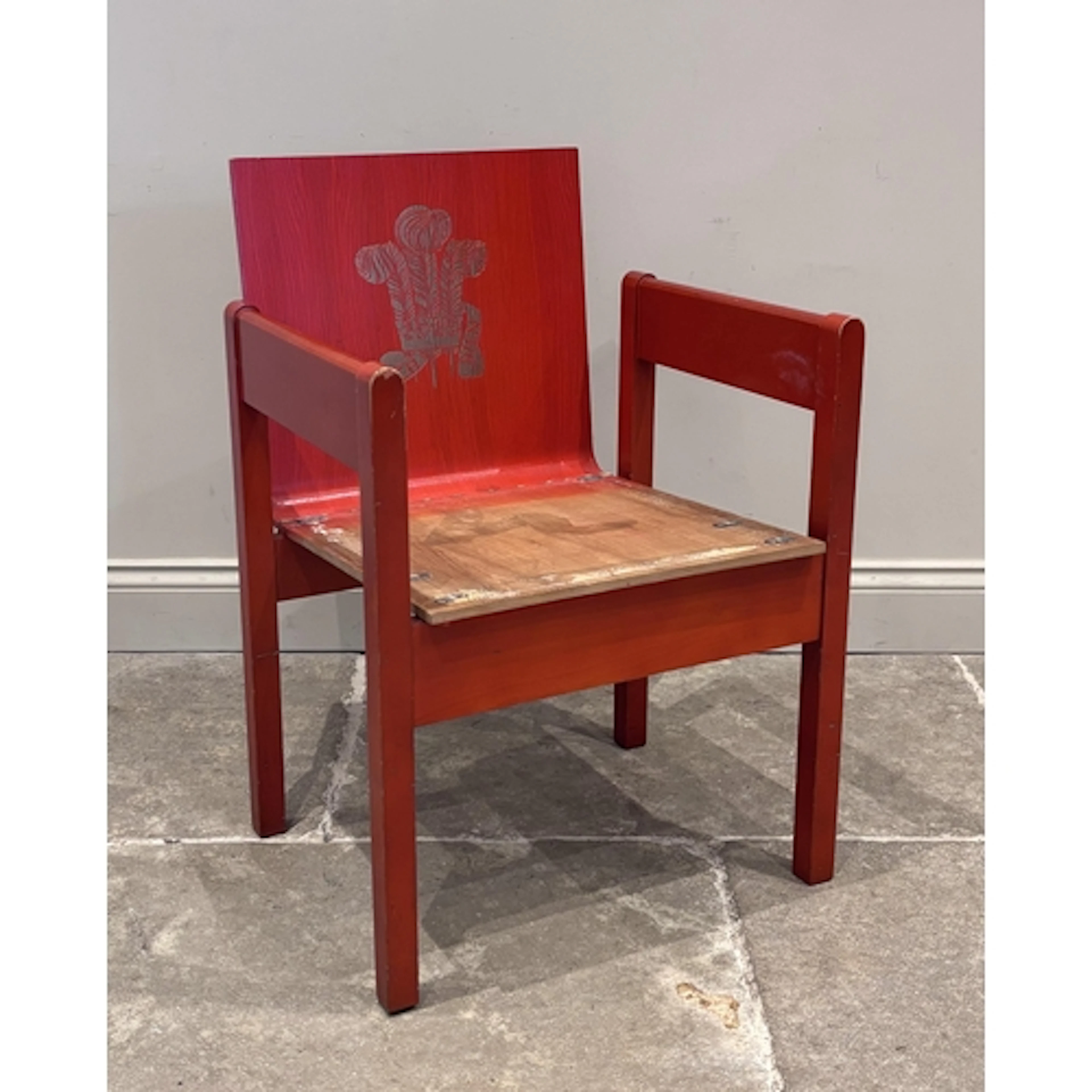 A Prince of Wales Investiture chair, designed by Lord Snowdo...