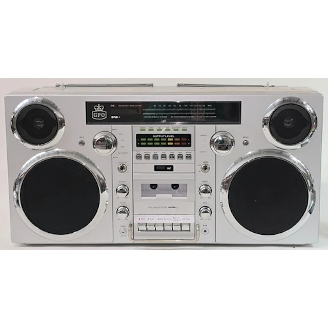 A modern GPO Brooklyn vintage style boombox with DAB+ Radio,...