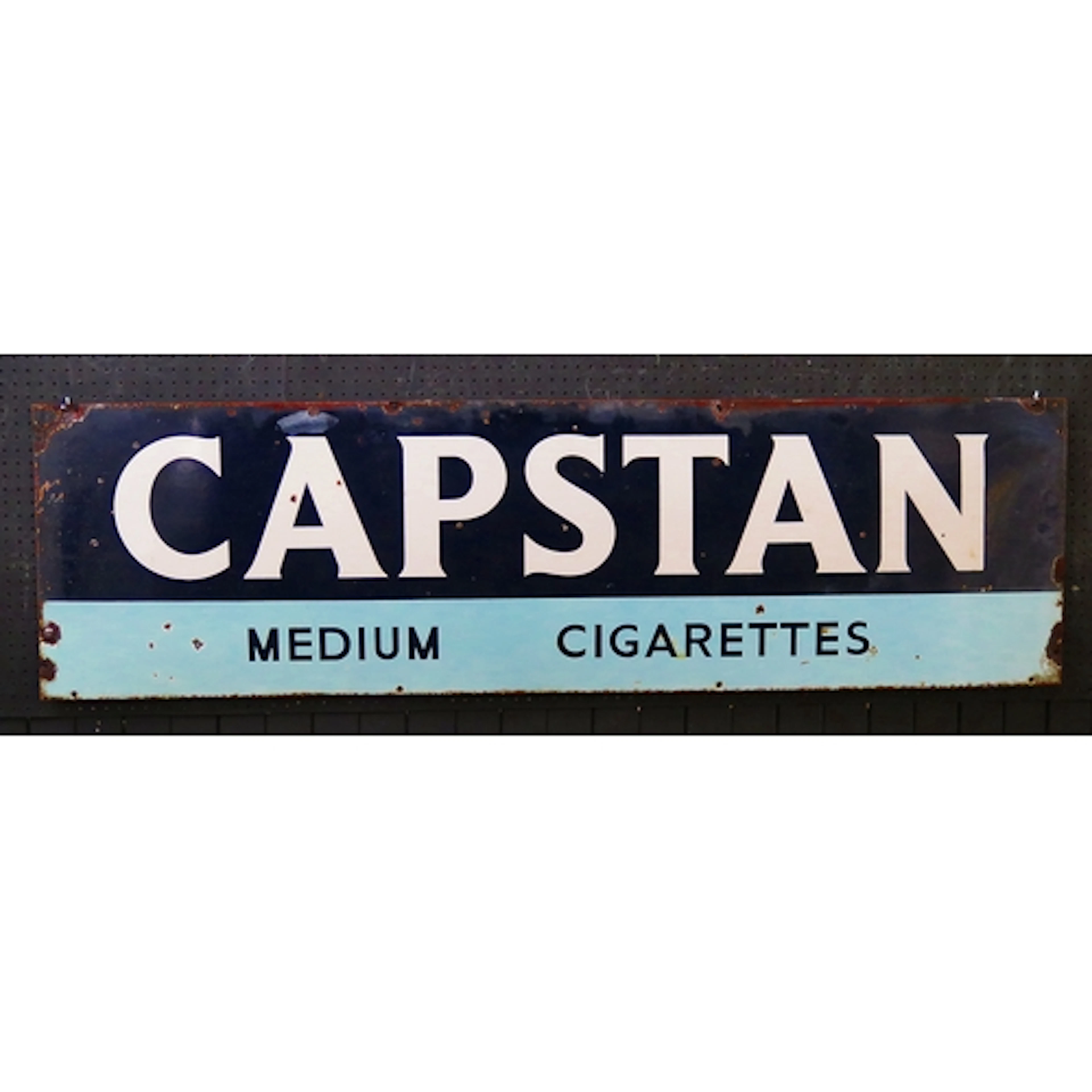 "Capstan Medium Cigarettes" - an enamel advertising sign, 43...