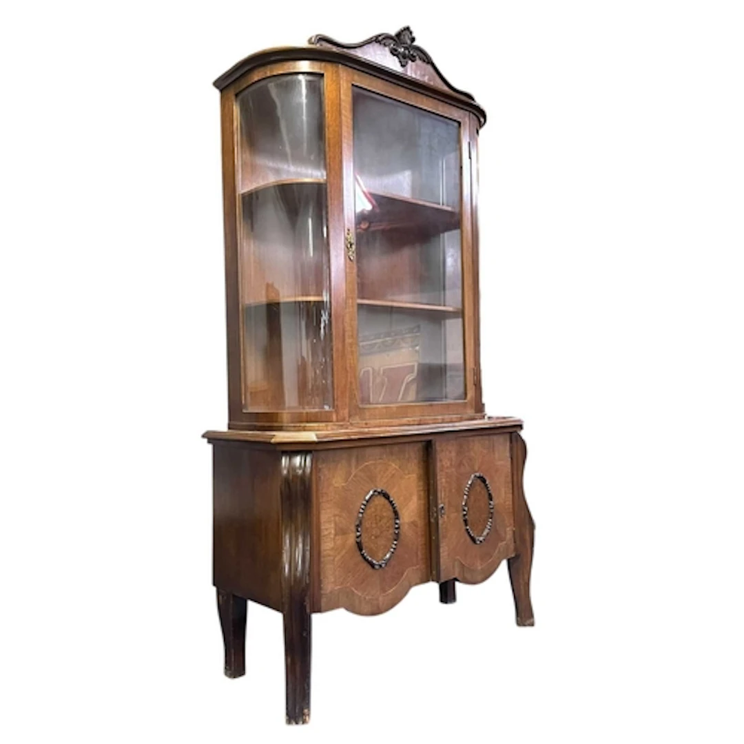 A Biedermeier early 20th century mahogany and glazed front b...