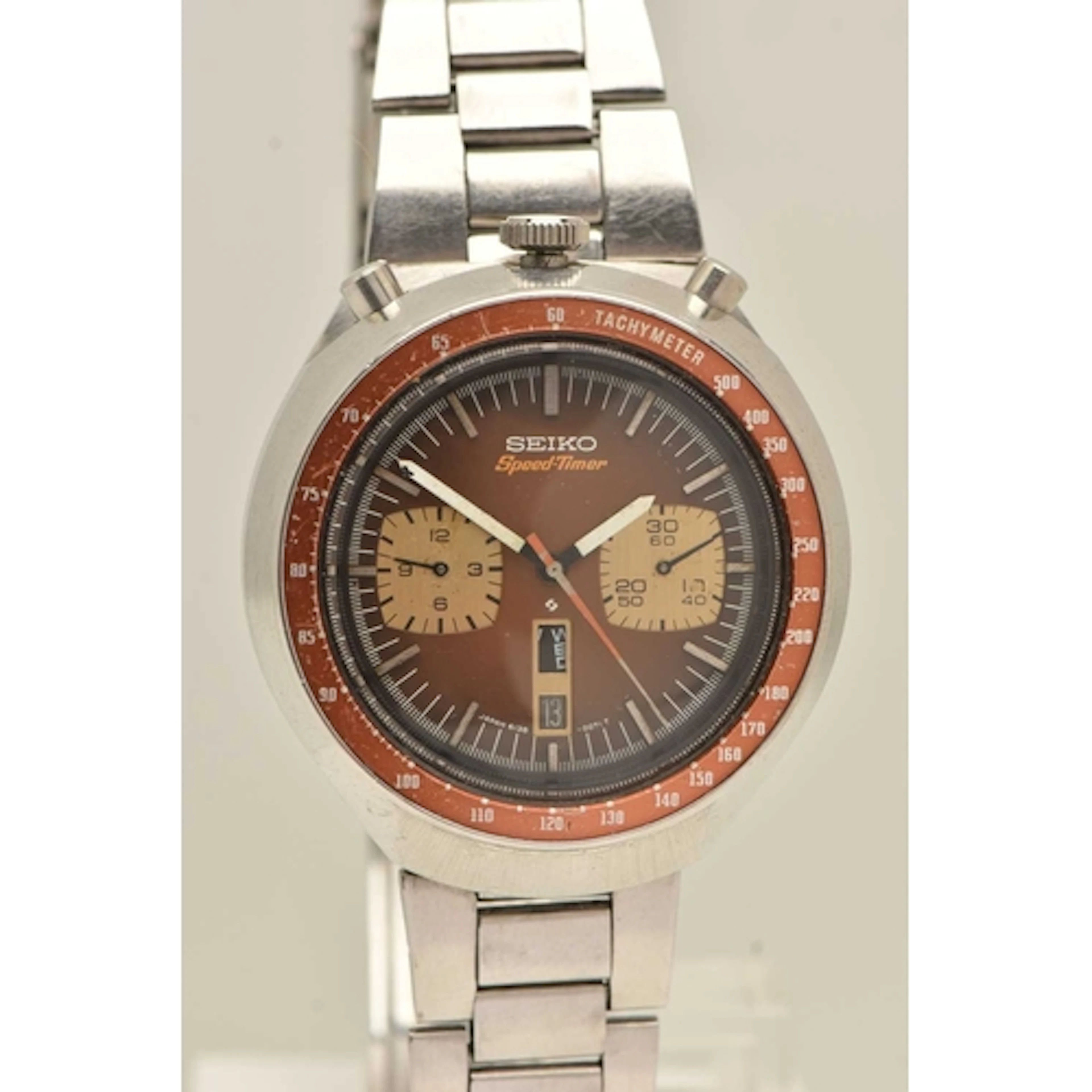 A 'SEIKO' SPEEDTIMER BULLHEAD WRISTWATCH, circa 1970s, autom...
