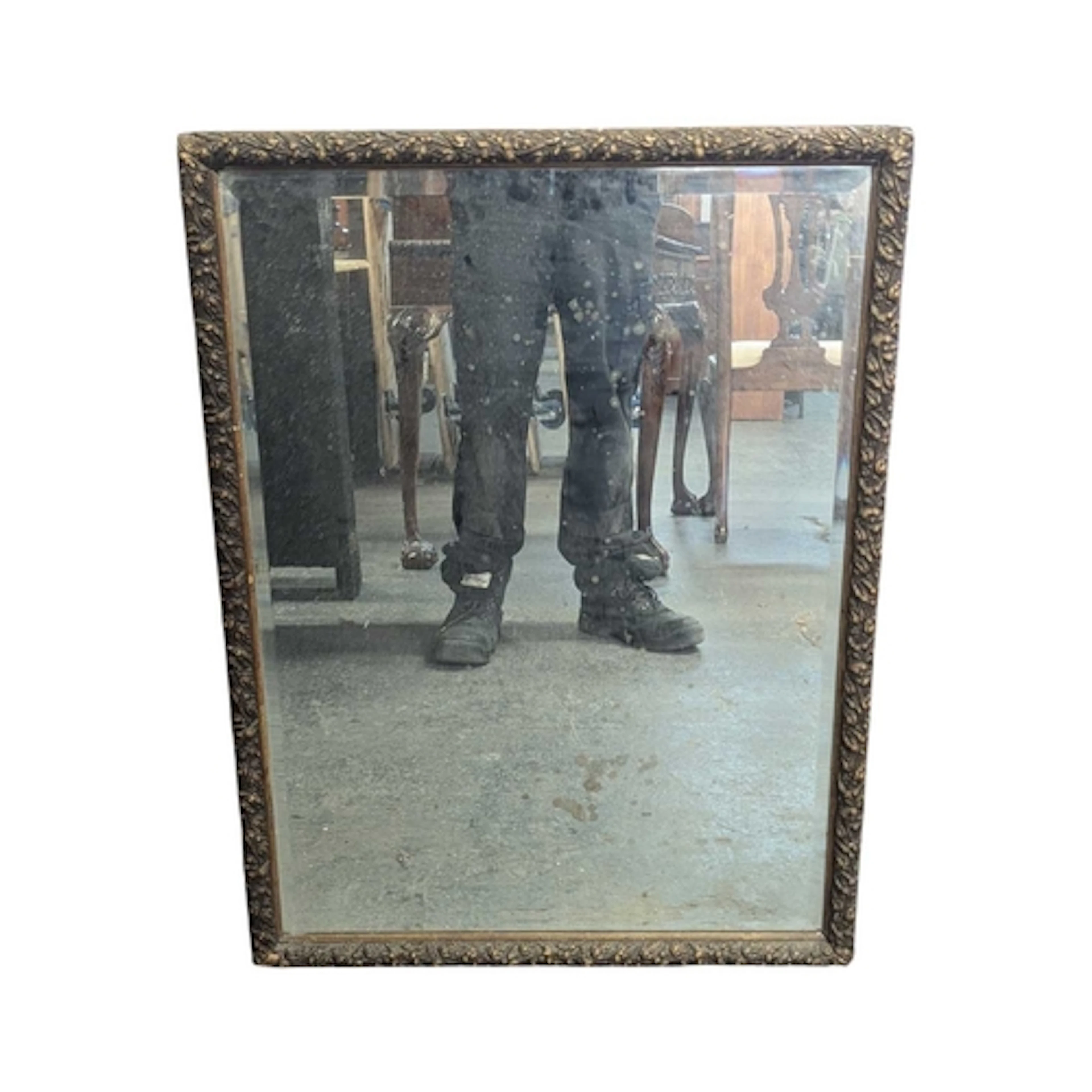 A 19th century Victorian carved and giltwood framed hanging ...