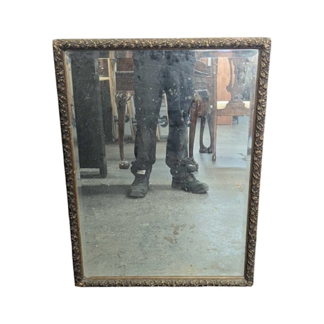 A 19th century Victorian carved and giltwood framed hanging ...